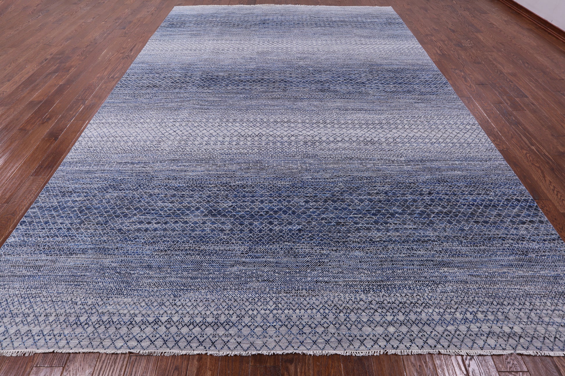 Savannah Grass Hand Knotted Wool Rug - 10' 0" X 14' 0" - Golden Nile
