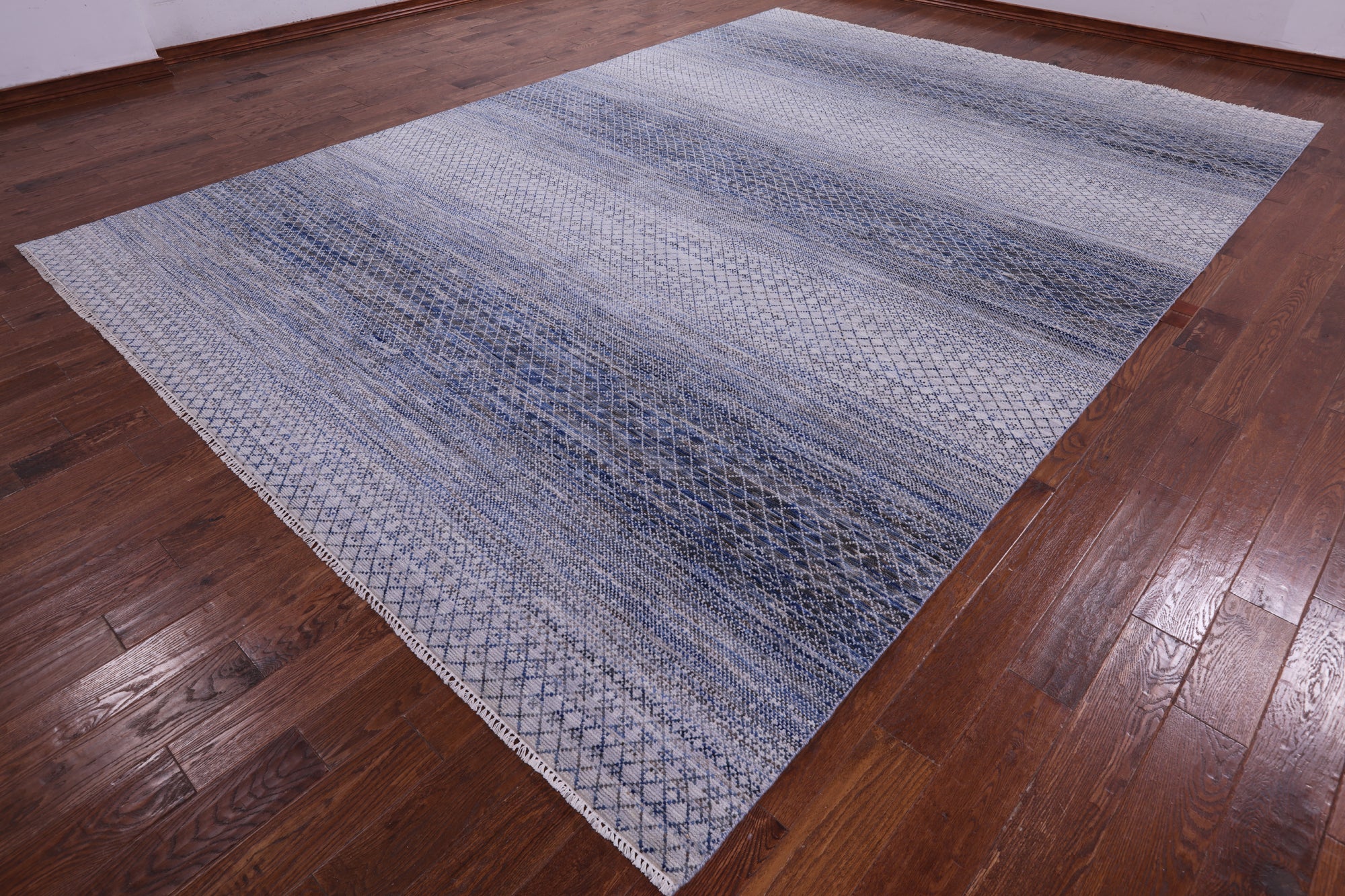 Savannah Grass Hand Knotted Wool Rug - 10' 0" X 14' 0" - Golden Nile