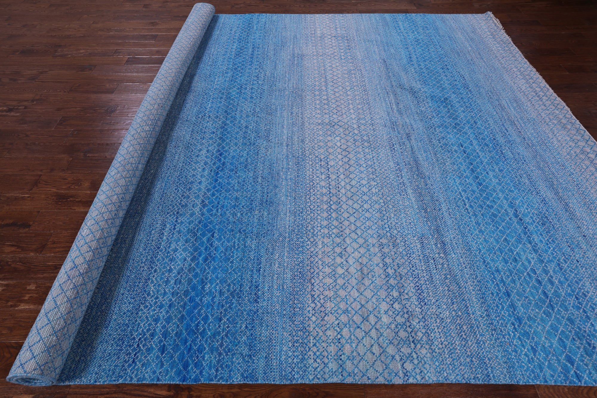 Savannah Grass Hand Knotted Wool Rug - 10' 2" X 14' 2" - Golden Nile