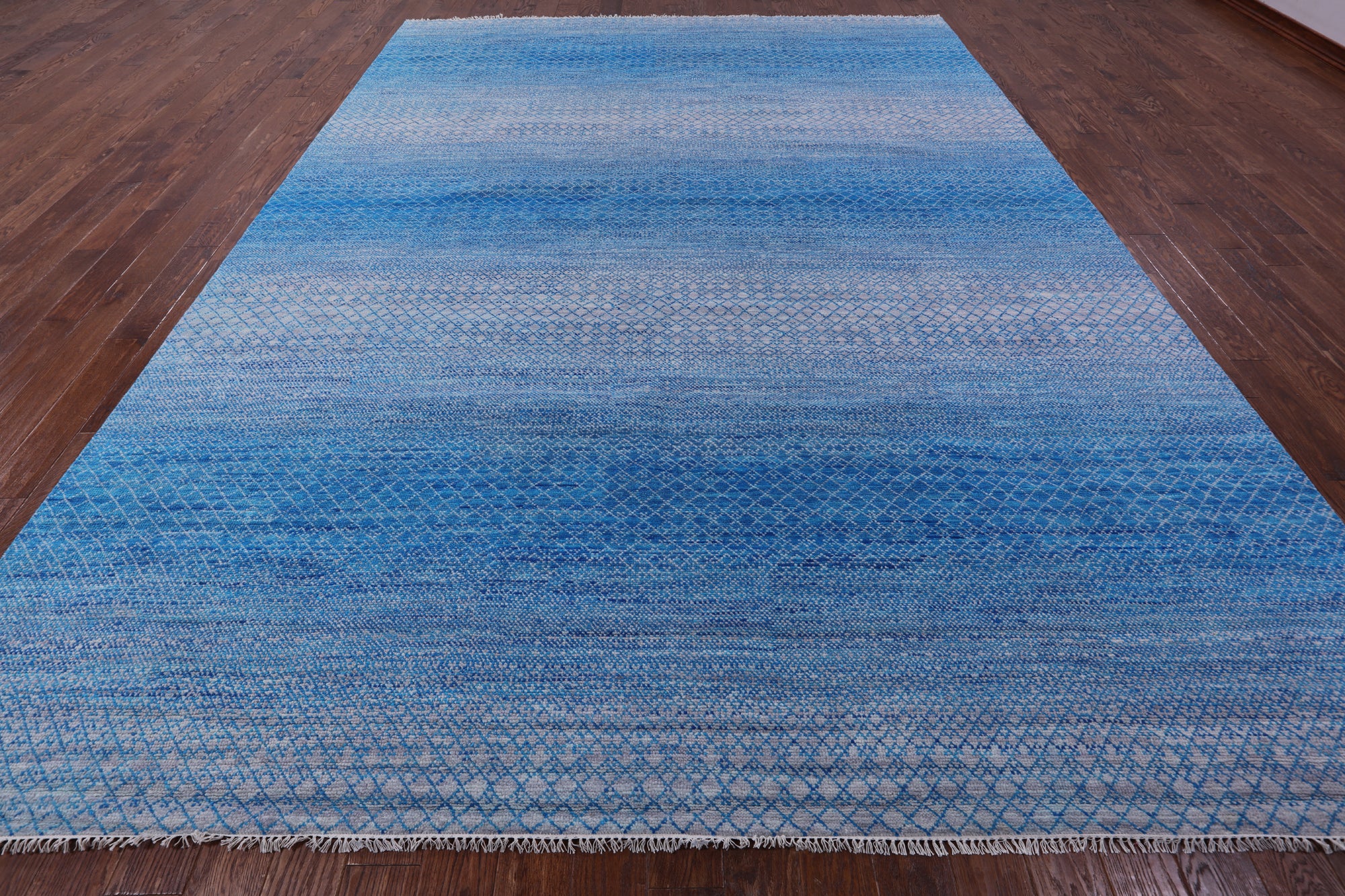 Savannah Grass Hand Knotted Wool Rug - 10' 2" X 14' 2" - Golden Nile