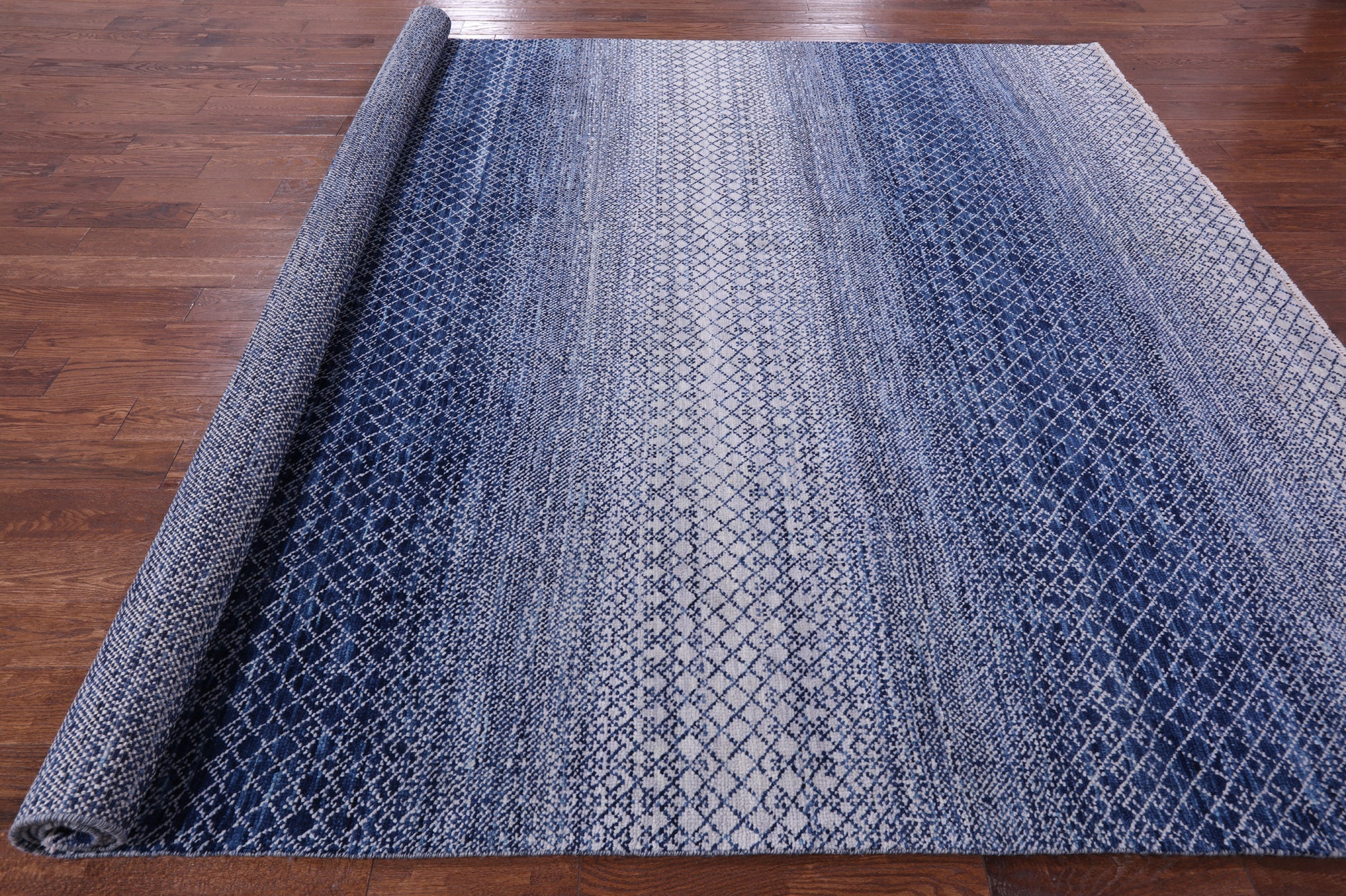 Savannah Grass Hand Knotted Wool Rug - 9' 2" X 12' 1" - Golden Nile