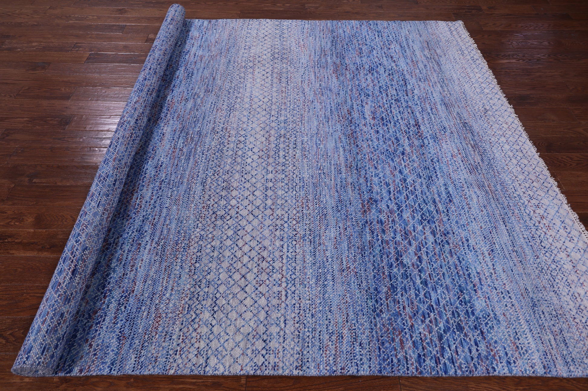 Savannah Grass Hand Knotted Wool Rug - 8' 1" X 10' 3" - Golden Nile