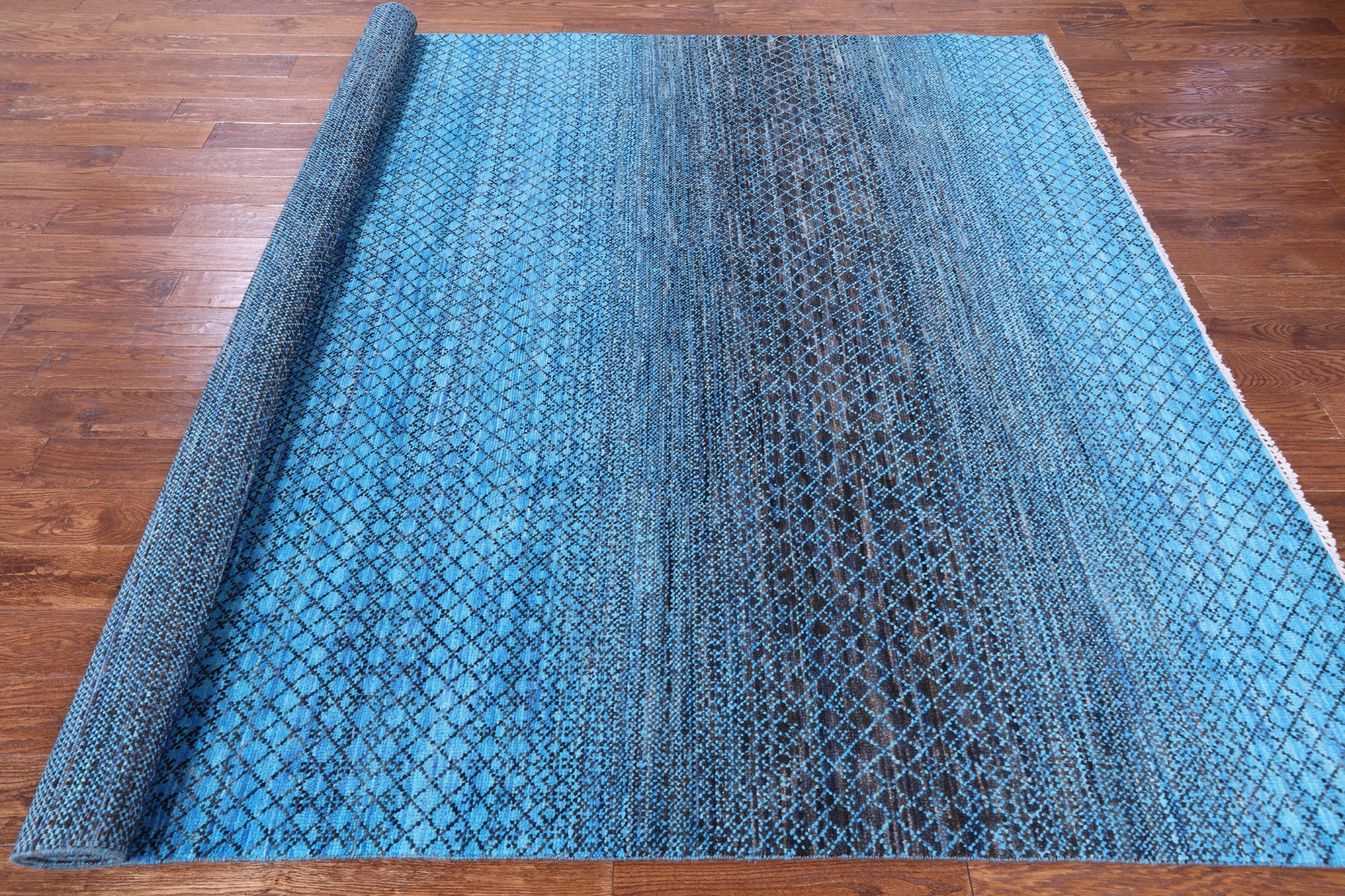 Savannah Grass Hand Knotted Wool Rug - 8' 1" X 10' 3" - Golden Nile