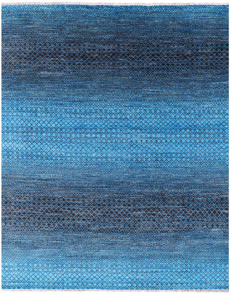 Savannah Grass Hand Knotted Wool Rug - 8' 1" X 10' 3" - Golden Nile
