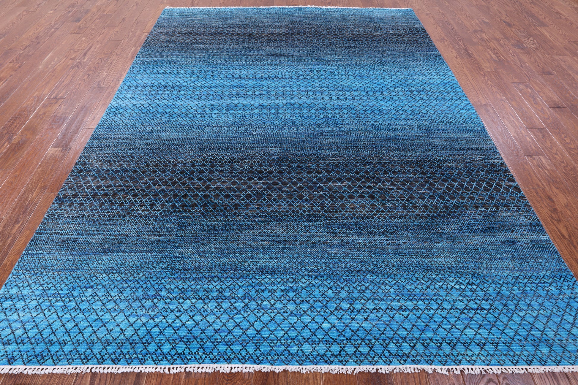 Savannah Grass Hand Knotted Wool Rug - 8' 1" X 10' 3" - Golden Nile