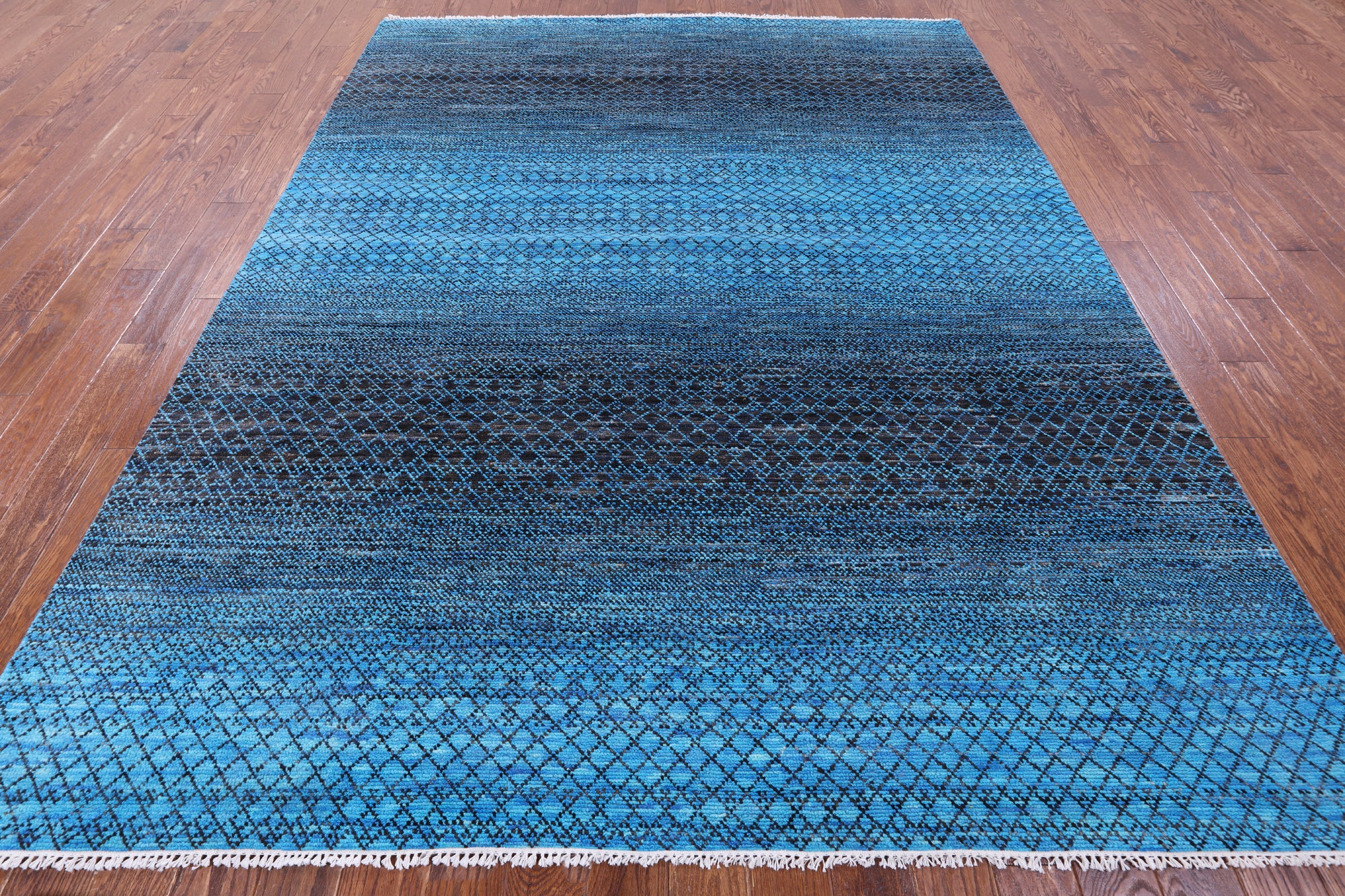 Savannah Grass Hand Knotted Wool Rug - 8' 1" X 10' 3" - Golden Nile