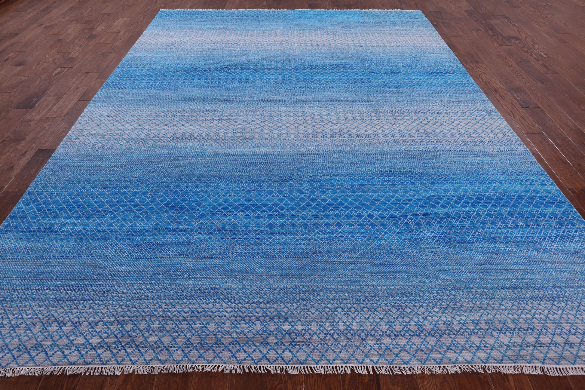 Savannah Grass Hand Knotted Wool Rug - 9' 1" X 11' 11" - Golden Nile