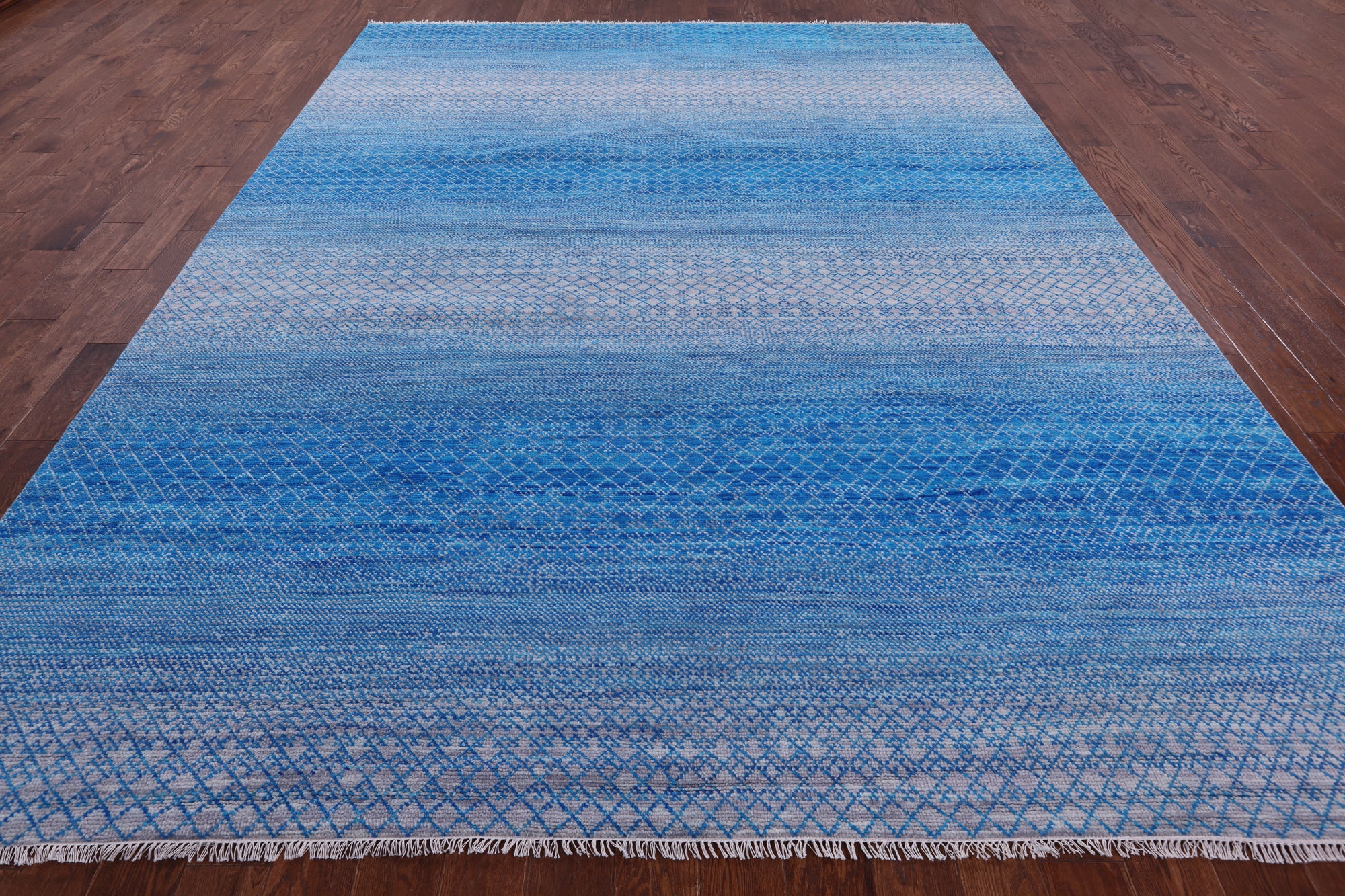 Savannah Grass Hand Knotted Wool Rug - 9' 1" X 11' 11" - Golden Nile