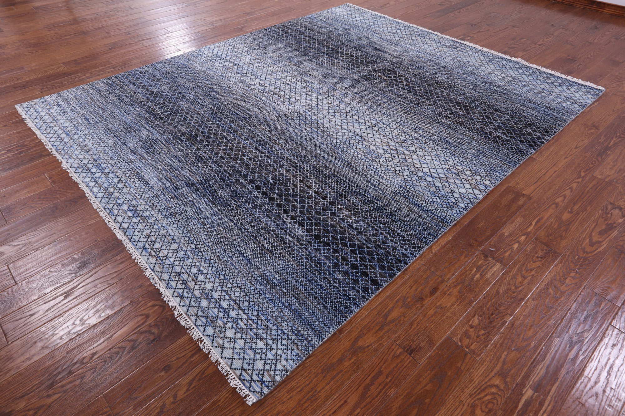 Savannah Grass Handmade Wool Rug - 8' 0" X 9' 10" - Golden Nile