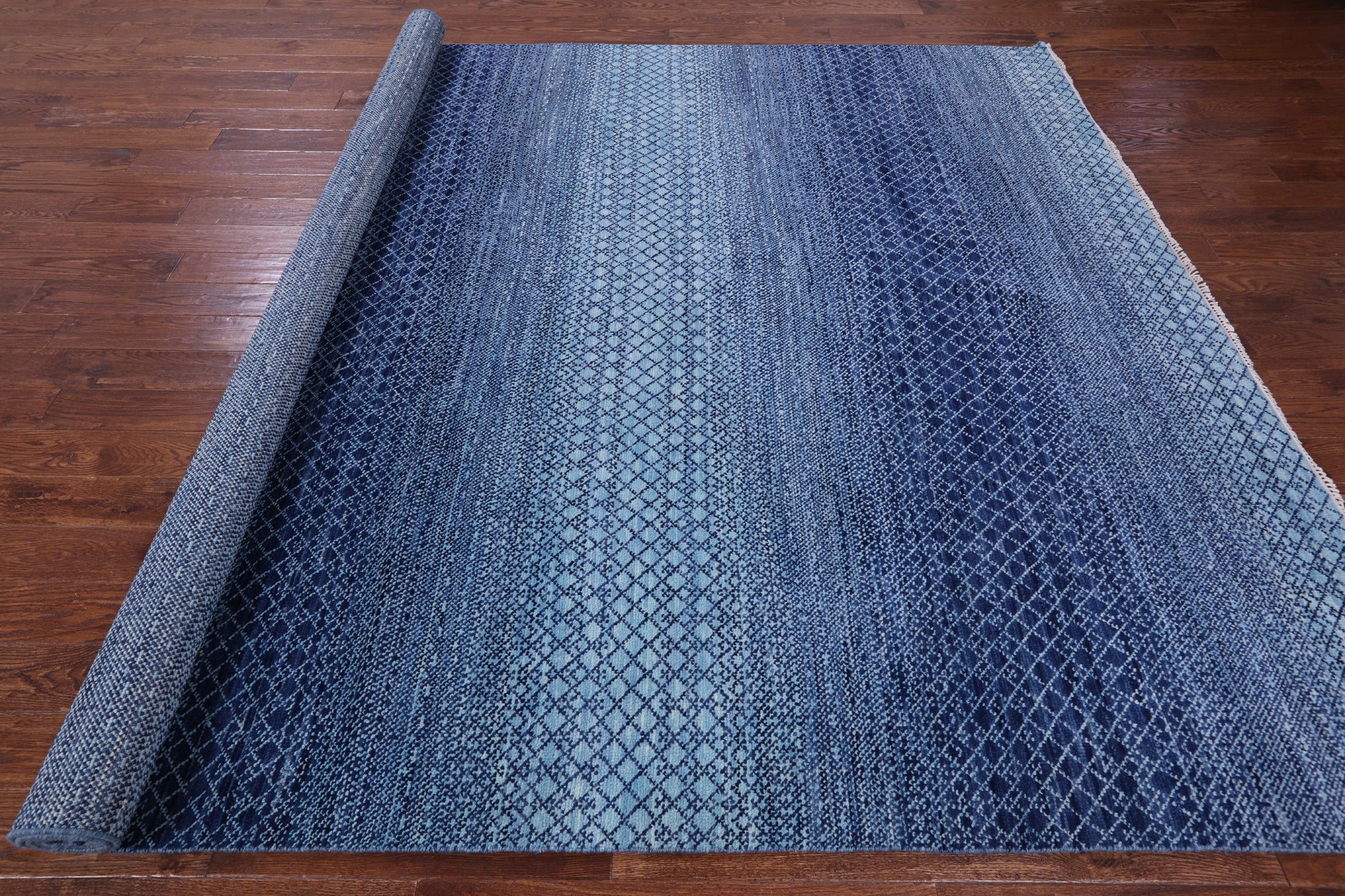 Savannah Grass Hand Knotted Wool Rug - 8' 11" X 12' 1" - Golden Nile