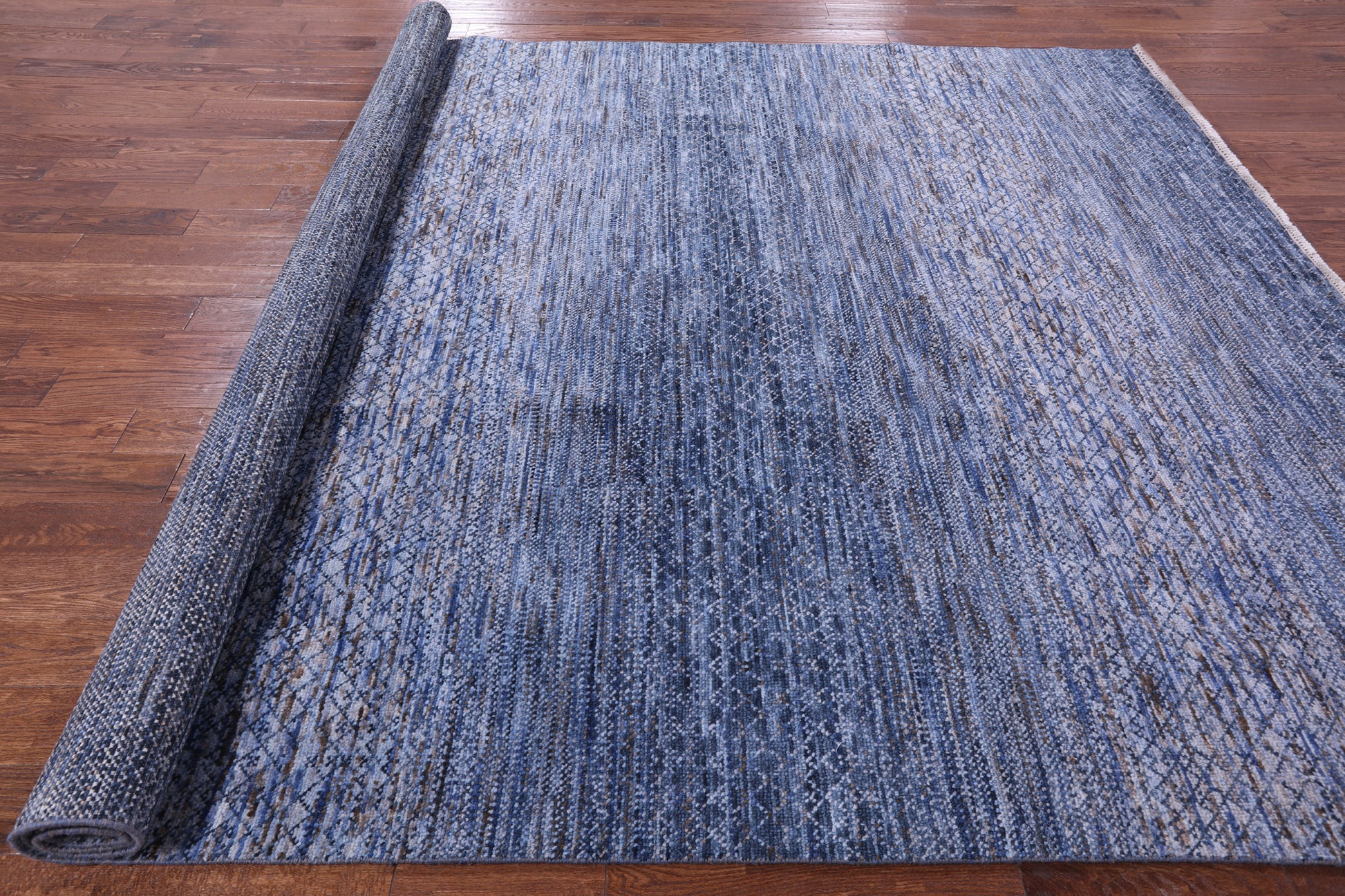 Savannah Grass Hand Knotted Wool Rug - 9' 1" X 12' 1" - Golden Nile