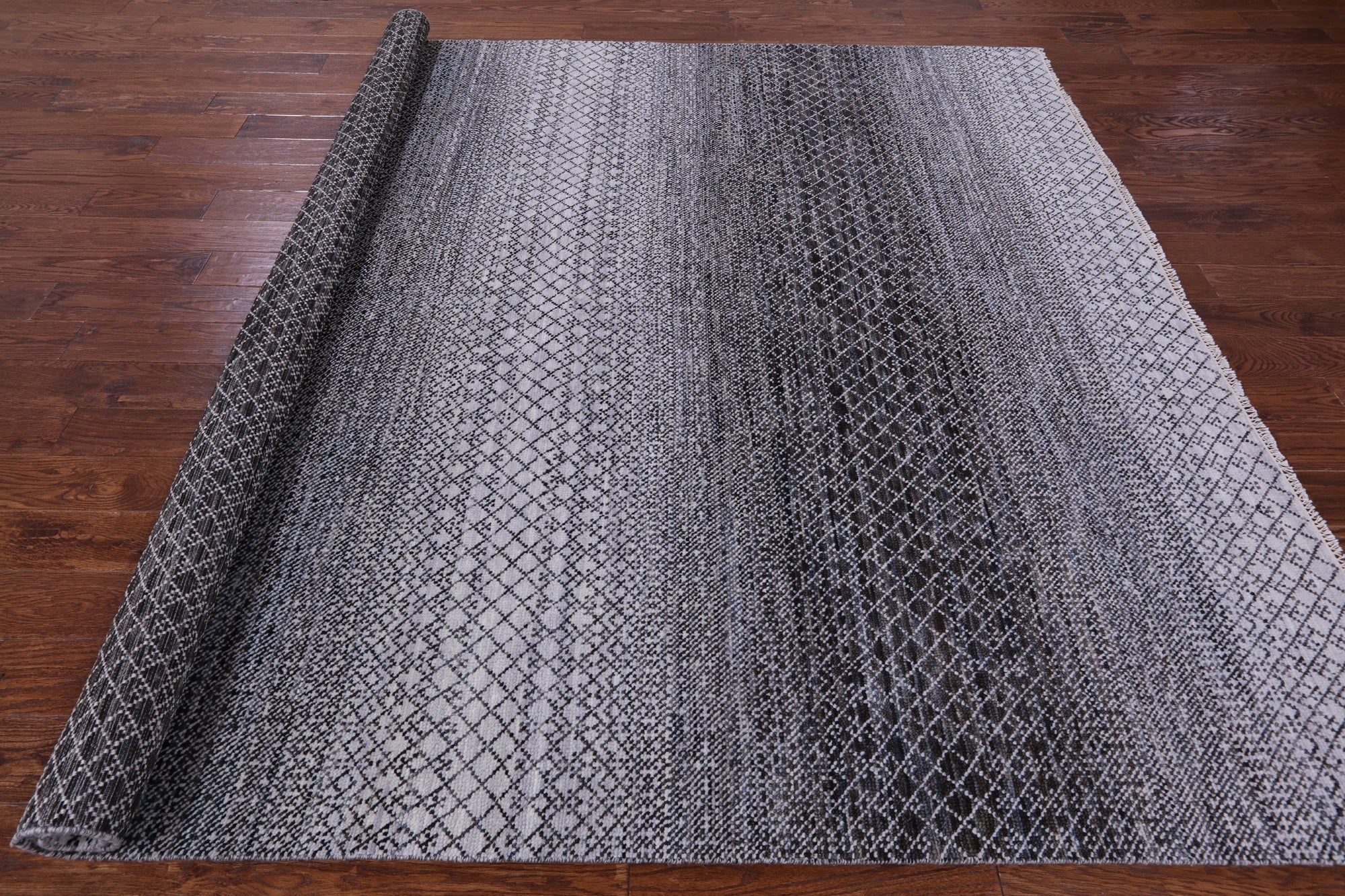 Savannah Grass Hand Knotted Wool Rug - 8' 1" X 10' 0" - Golden Nile