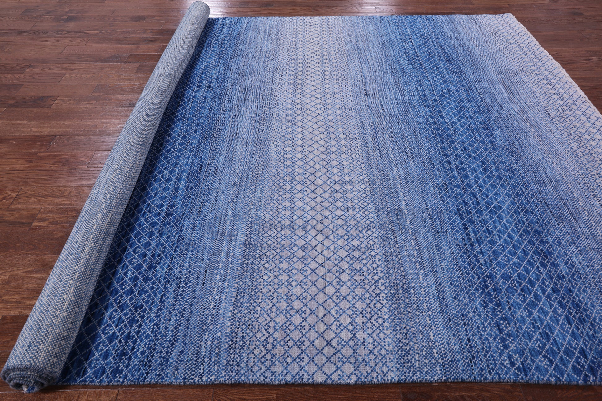 Savannah Grass Hand Knotted Wool Rug - 8' 11" X 12' 3" - Golden Nile