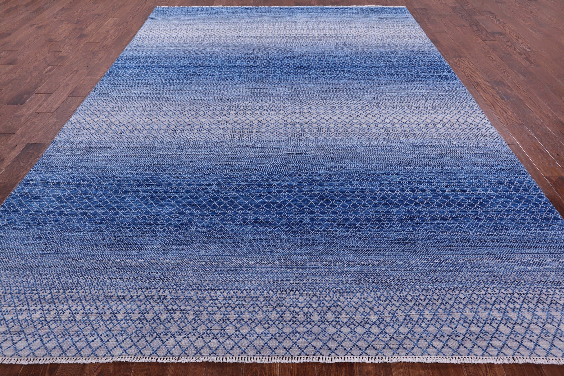 Savannah Grass Hand Knotted Wool Rug - 8' 11" X 12' 3" - Golden Nile