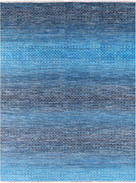Savannah Grass Hand Knotted Wool Rug - 8' 3" X 10' 4" - Golden Nile