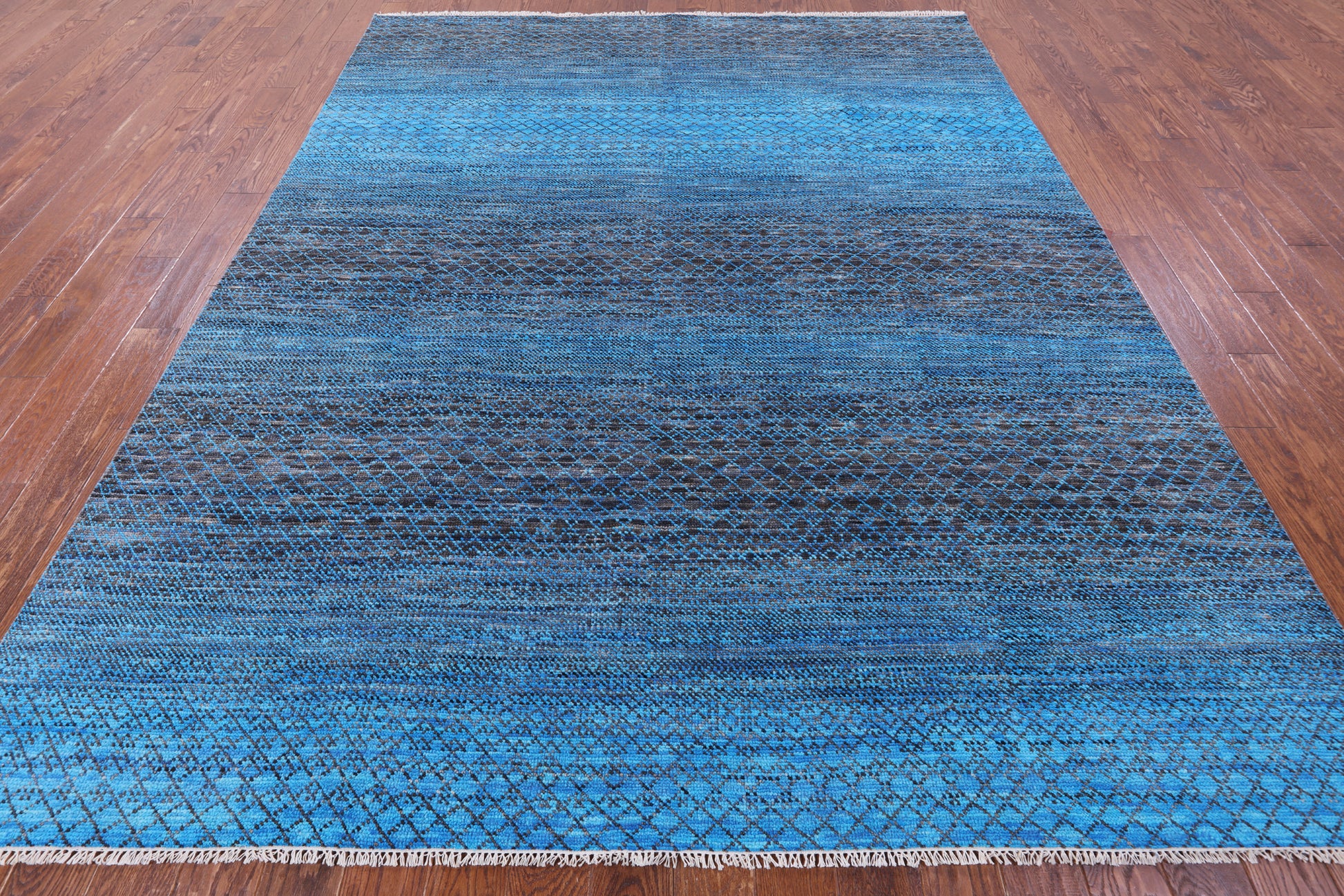 Savannah Grass Hand Knotted Wool Rug - 8' 3" X 10' 4" - Golden Nile