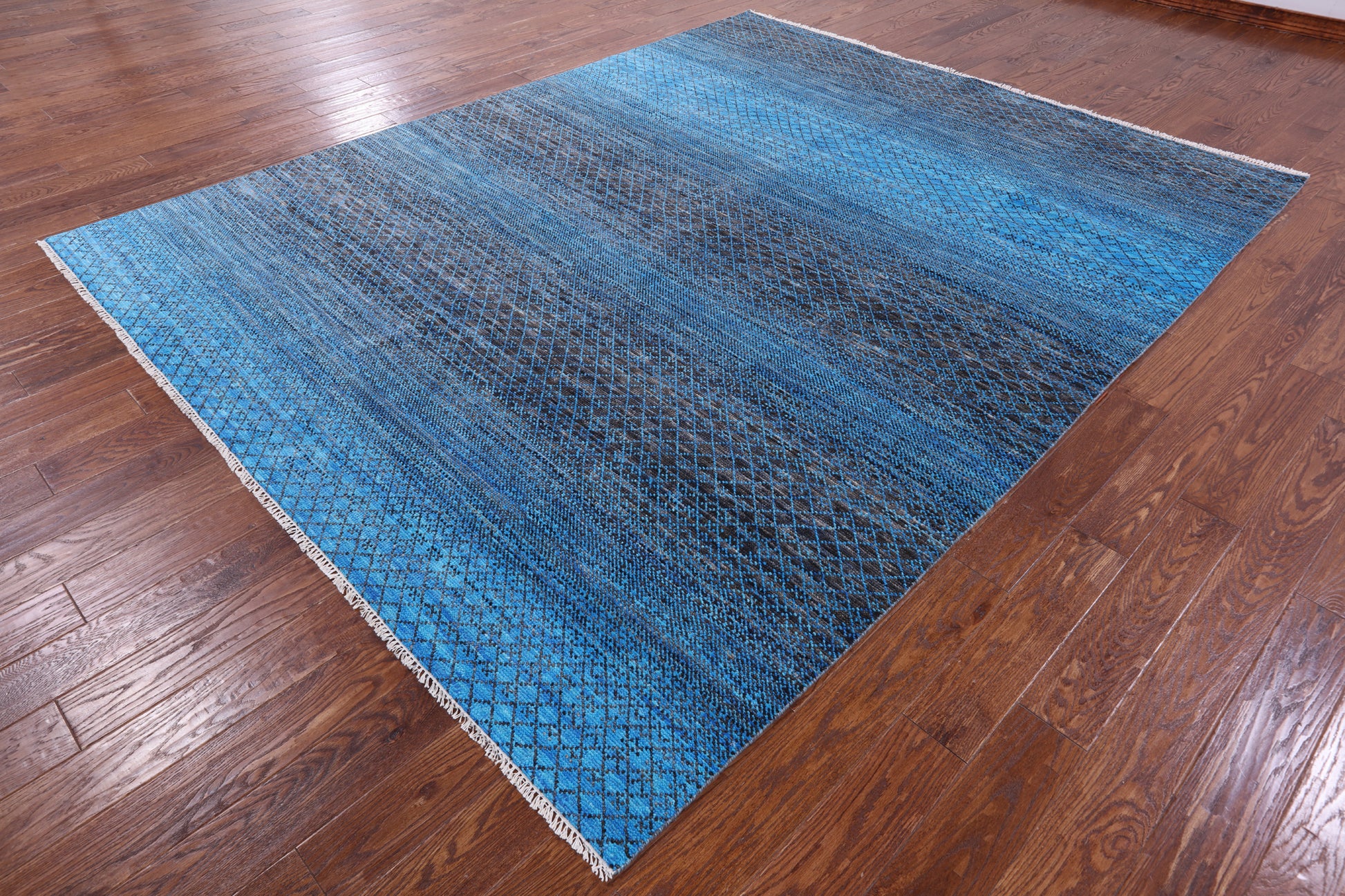 Savannah Grass Hand Knotted Wool Rug - 8' 3" X 10' 4" - Golden Nile