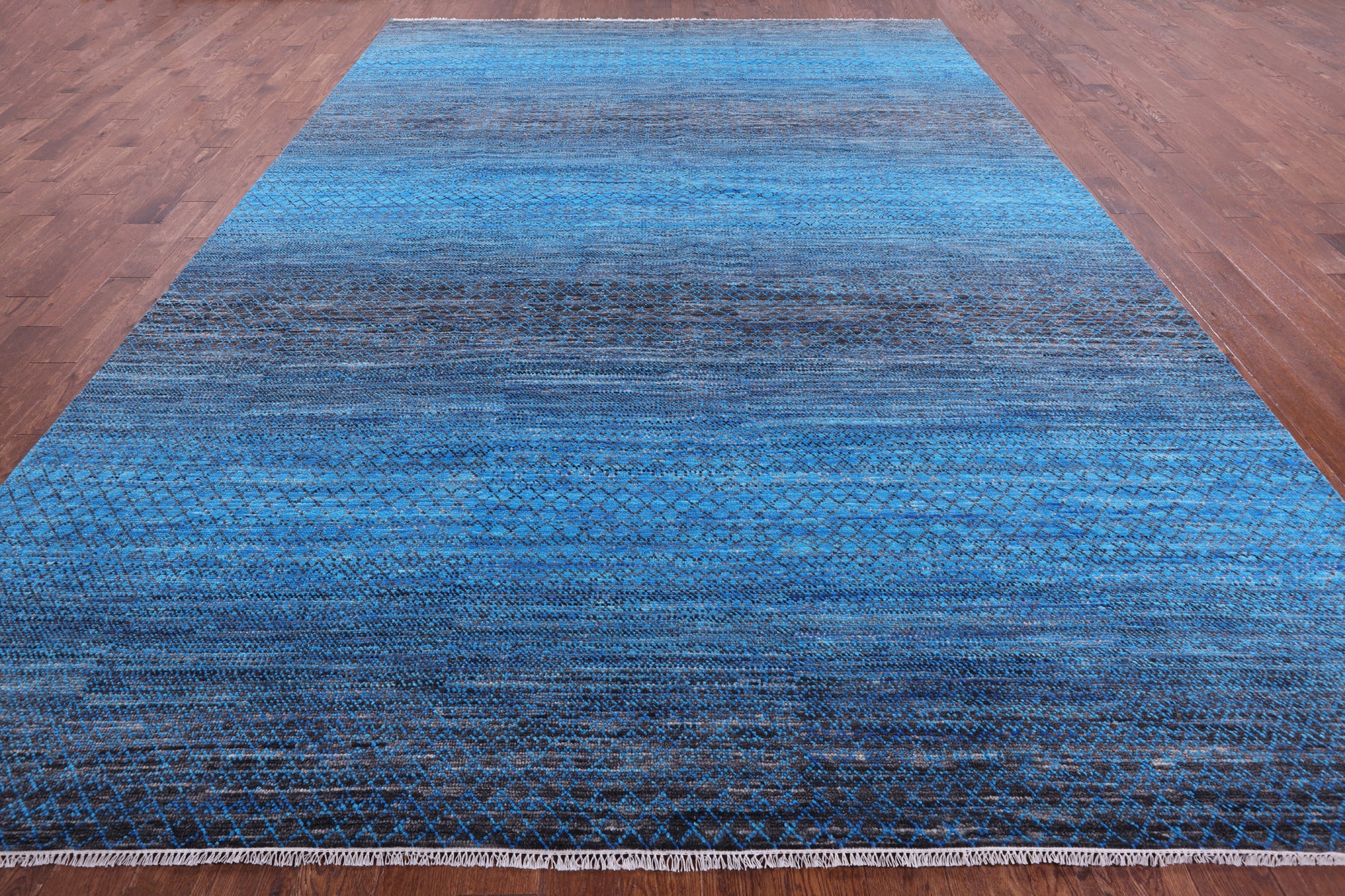 Savannah Grass Hand Knotted Wool Rug - 10' 1" X 14' 0" - Golden Nile