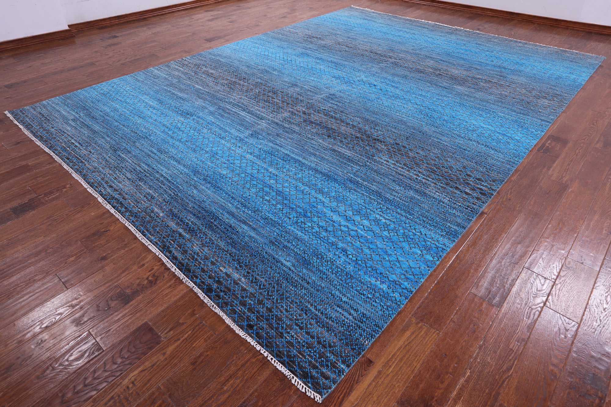 Savannah Grass Hand Knotted Wool Rug - 10' 1" X 14' 0" - Golden Nile