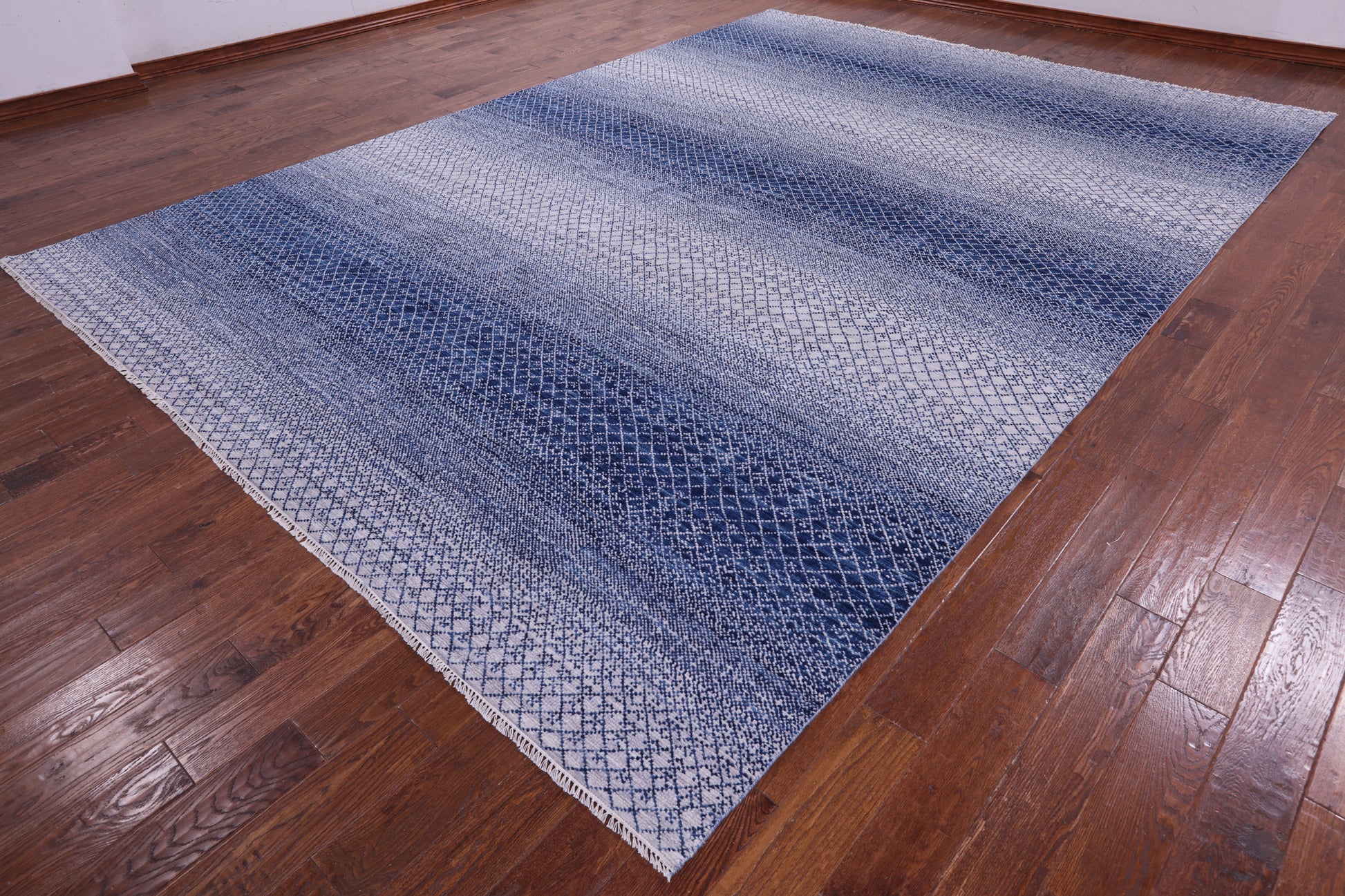 Savannah Grass Hand Knotted Wool Rug - 10' 1" X 14' 2" - Golden Nile