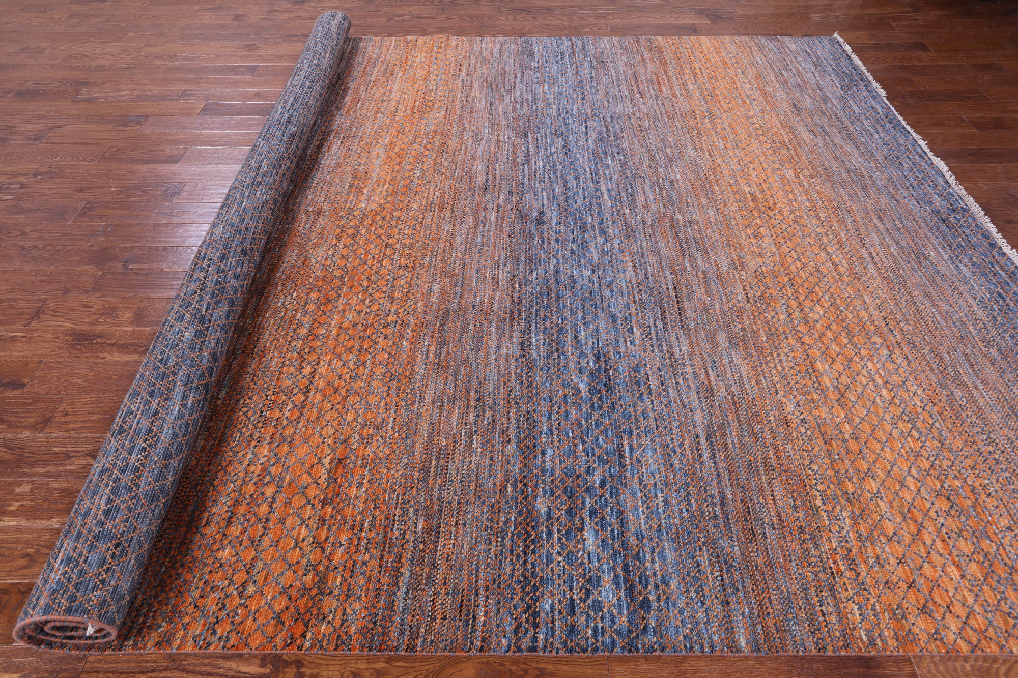 Savannah Grass Hand Knotted Wool Rug - 9' 11" X 13' 11" - Golden Nile