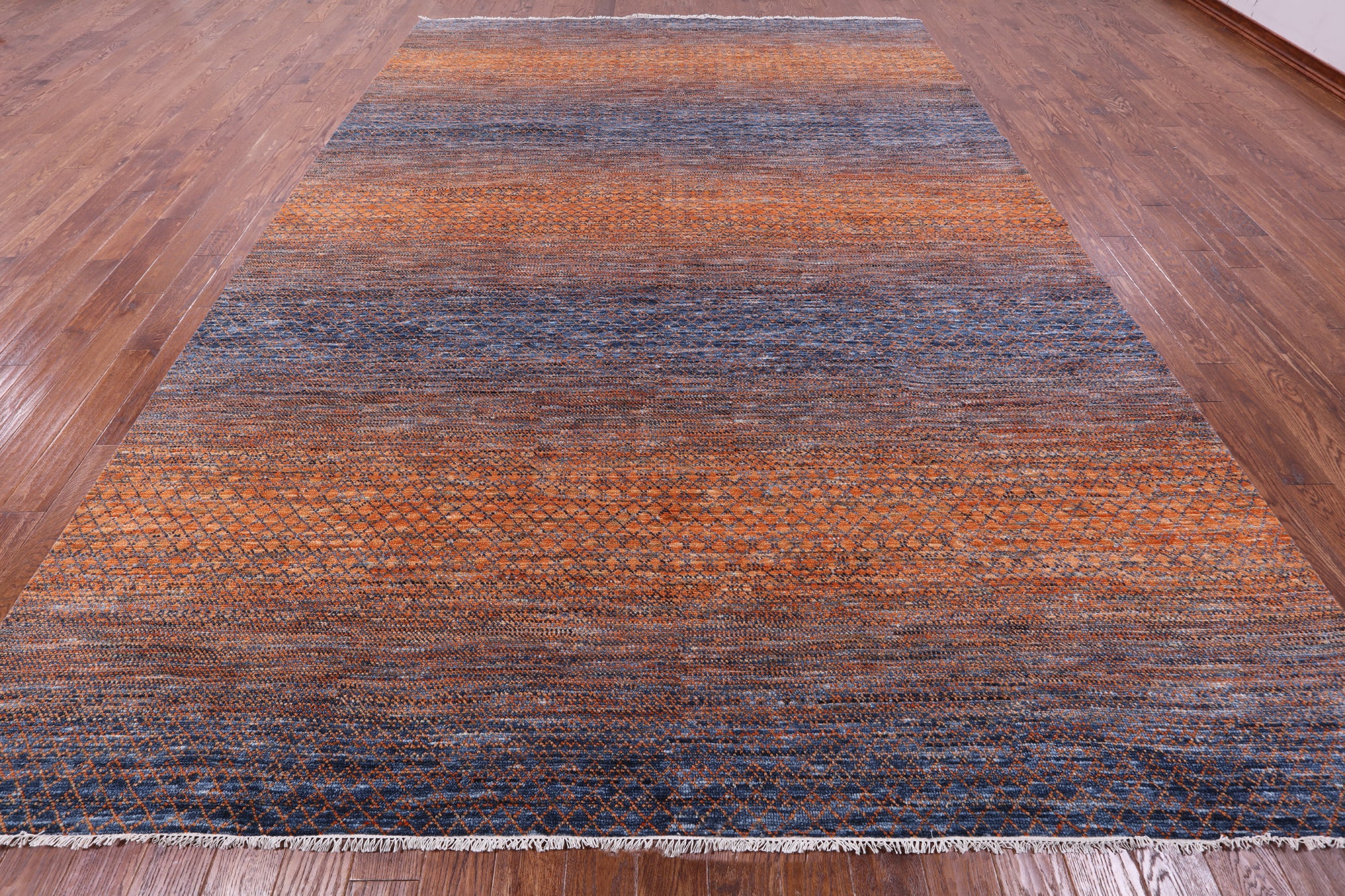 Savannah Grass Hand Knotted Wool Rug - 9' 11" X 13' 11" - Golden Nile