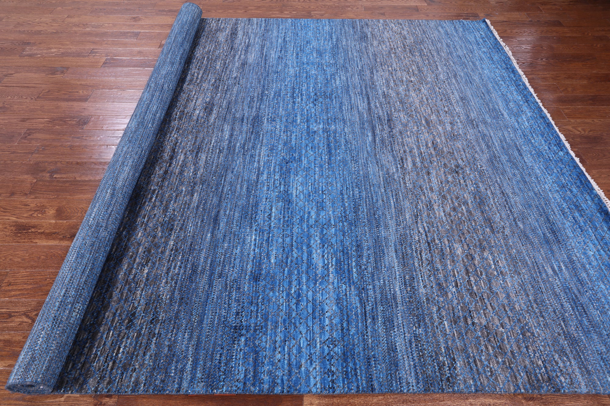 Savannah Grass Hand Knotted Wool Rug - 9' 0" X 11' 8" - Golden Nile