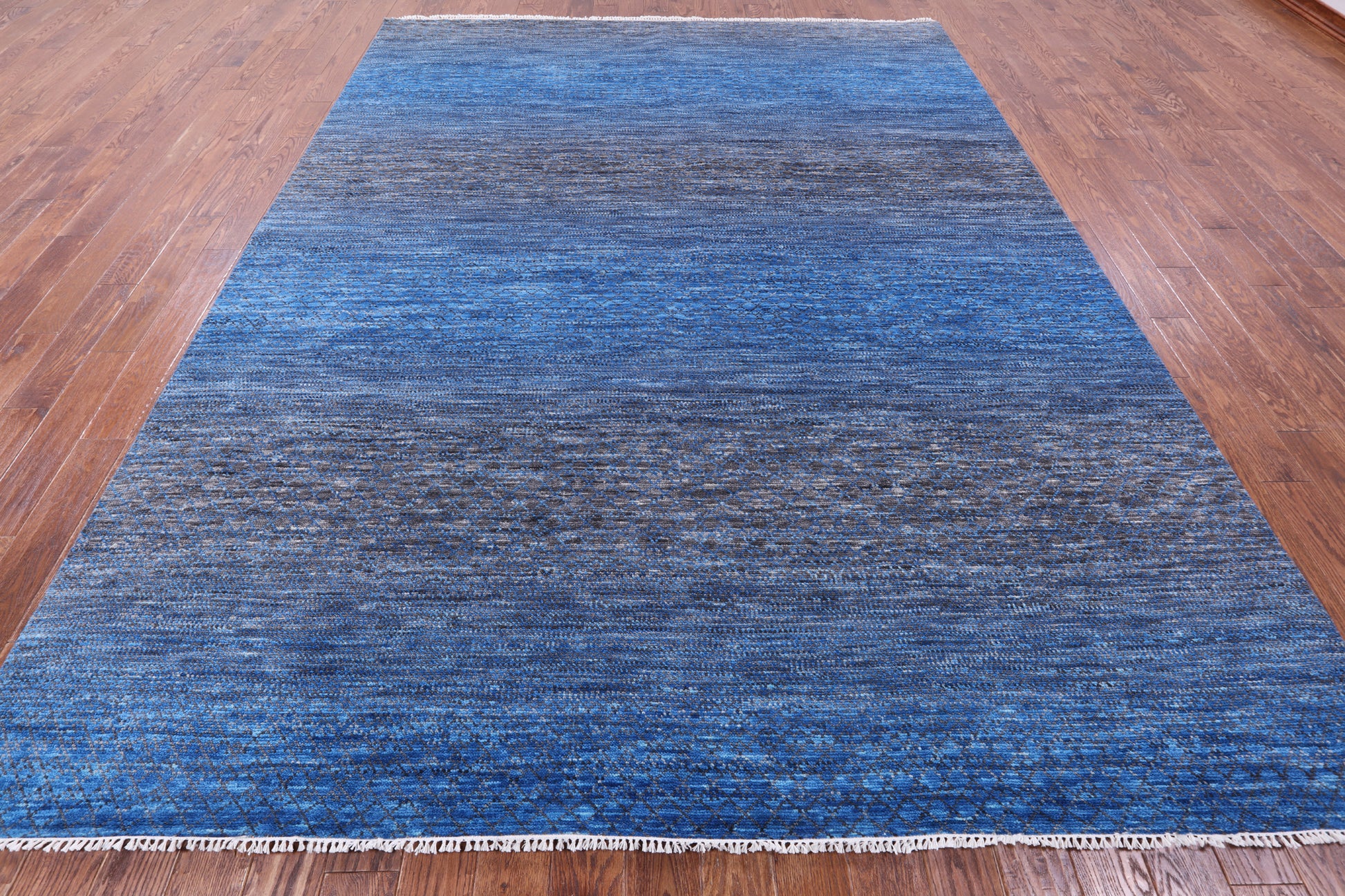 Savannah Grass Hand Knotted Wool Rug - 9' 0" X 11' 8" - Golden Nile