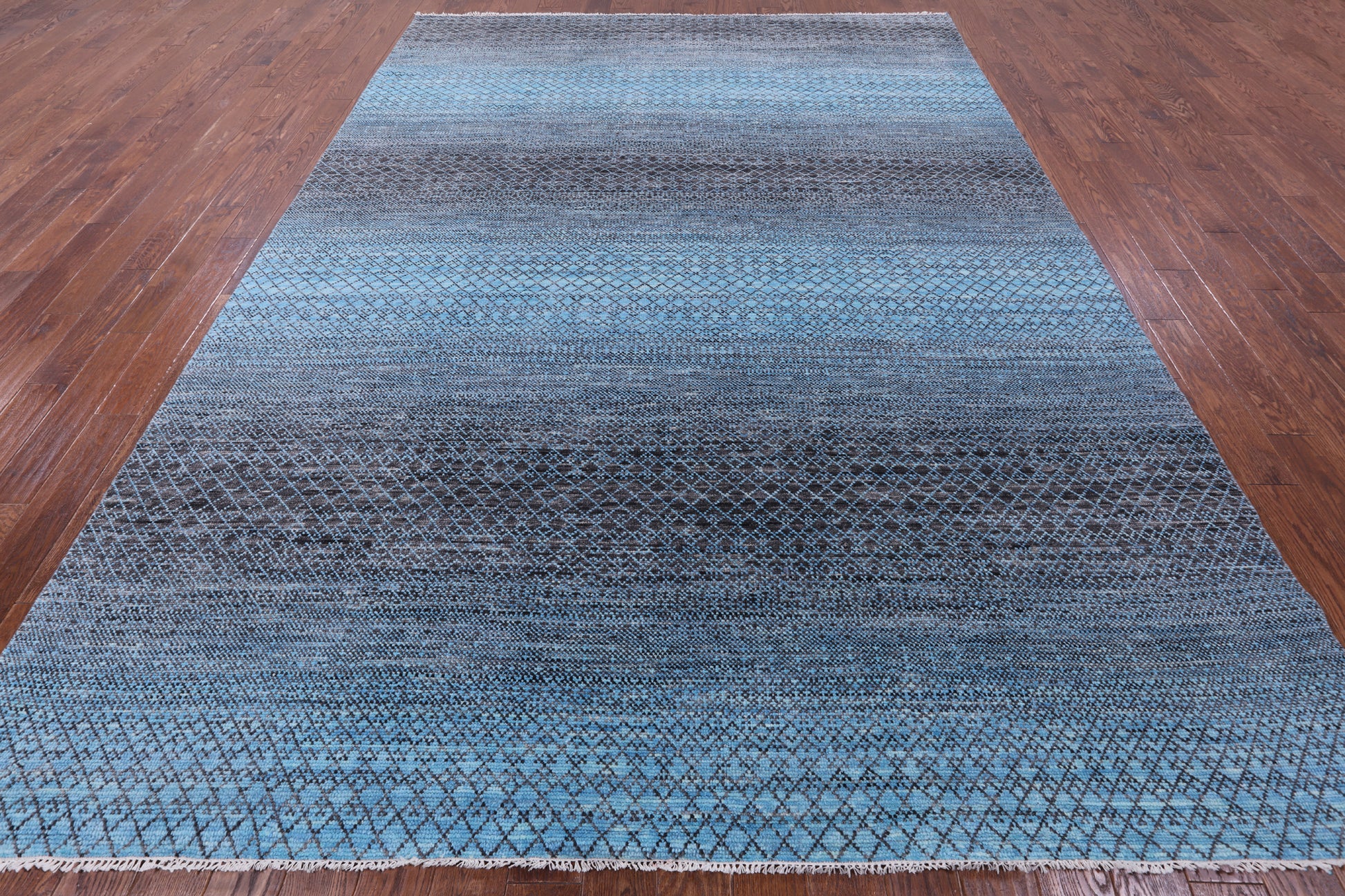 Savannah Grass Hand Knotted Wool Rug - 9' 0" X 12' 0" - Golden Nile