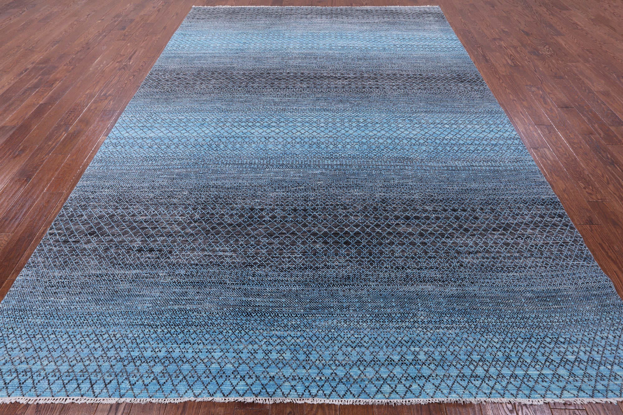 Savannah Grass Hand Knotted Wool Rug - 9' 0" X 12' 0" - Golden Nile