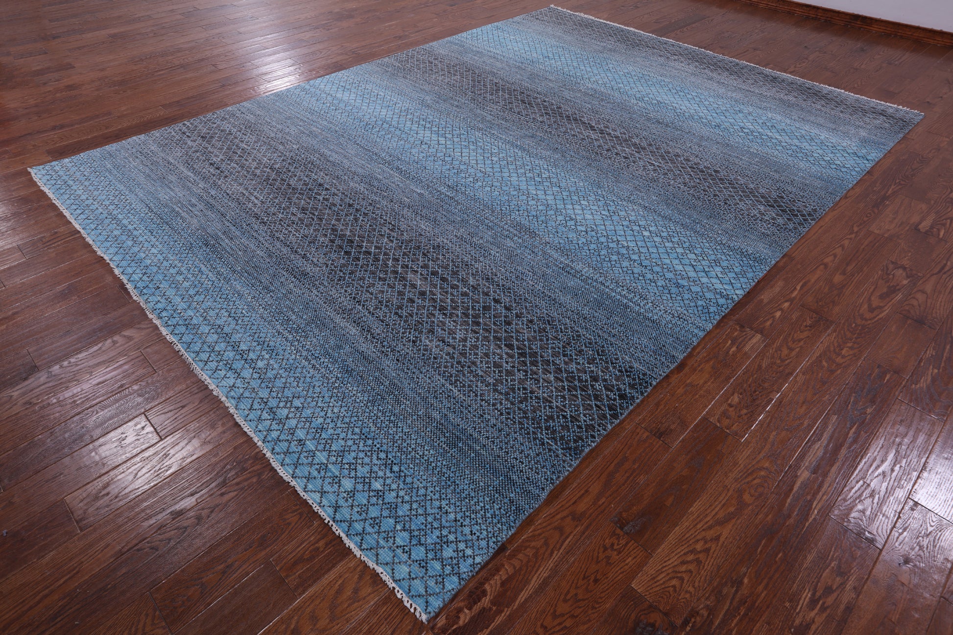 Savannah Grass Hand Knotted Wool Rug - 9' 0" X 12' 0" - Golden Nile