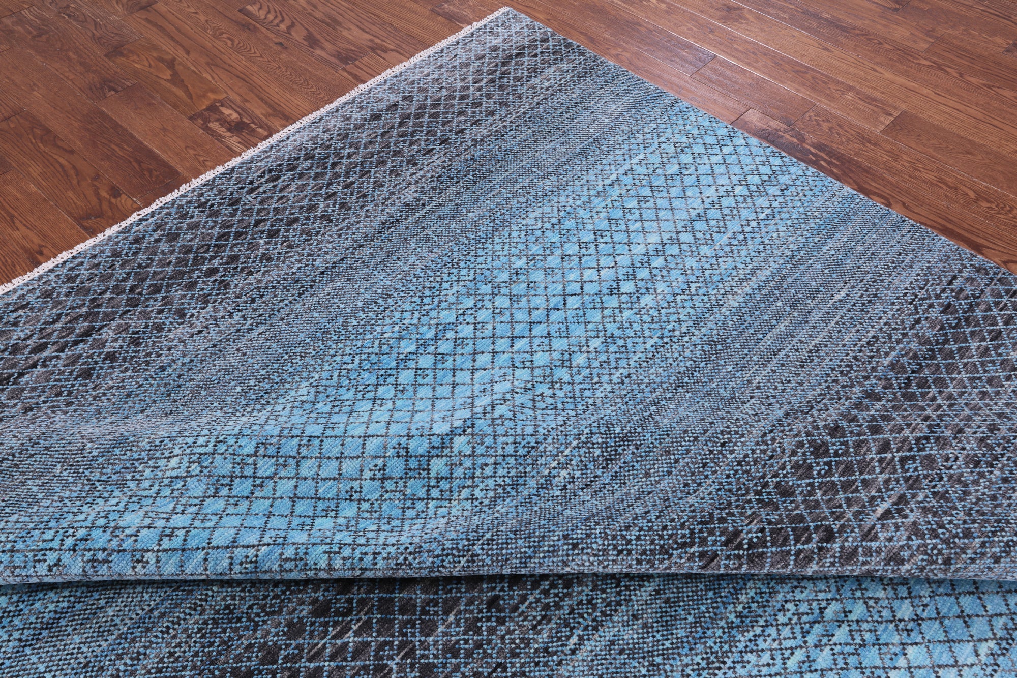 Savannah Grass Hand Knotted Wool Rug - 9' 0" X 12' 0" - Golden Nile