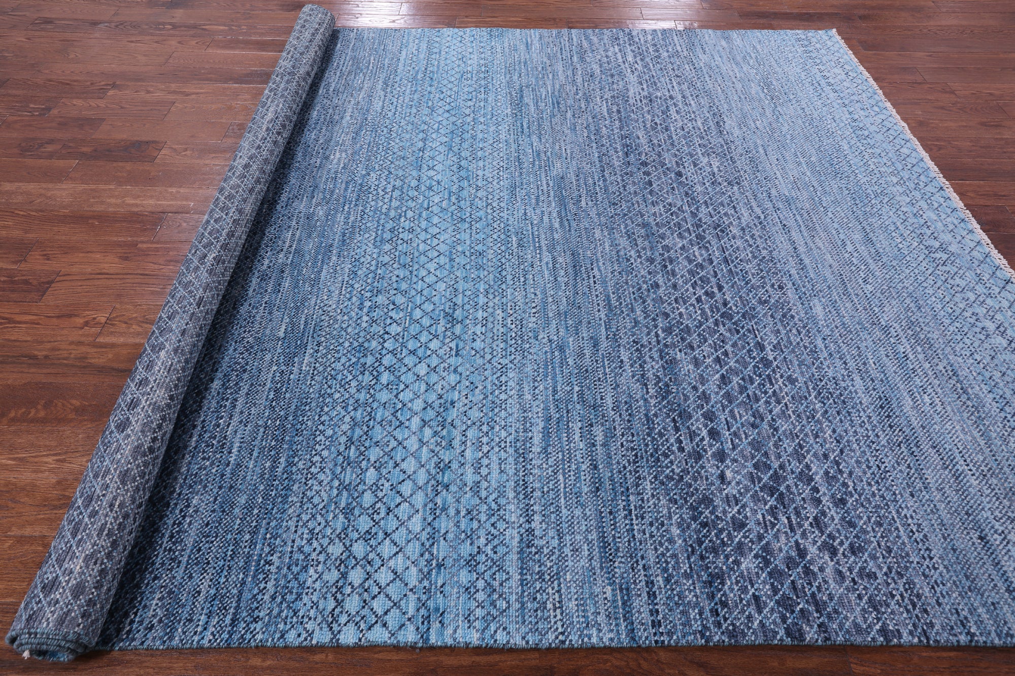 Savannah Grass Handmade Wool Rug - 8' 1" X 10' 3" - Golden Nile