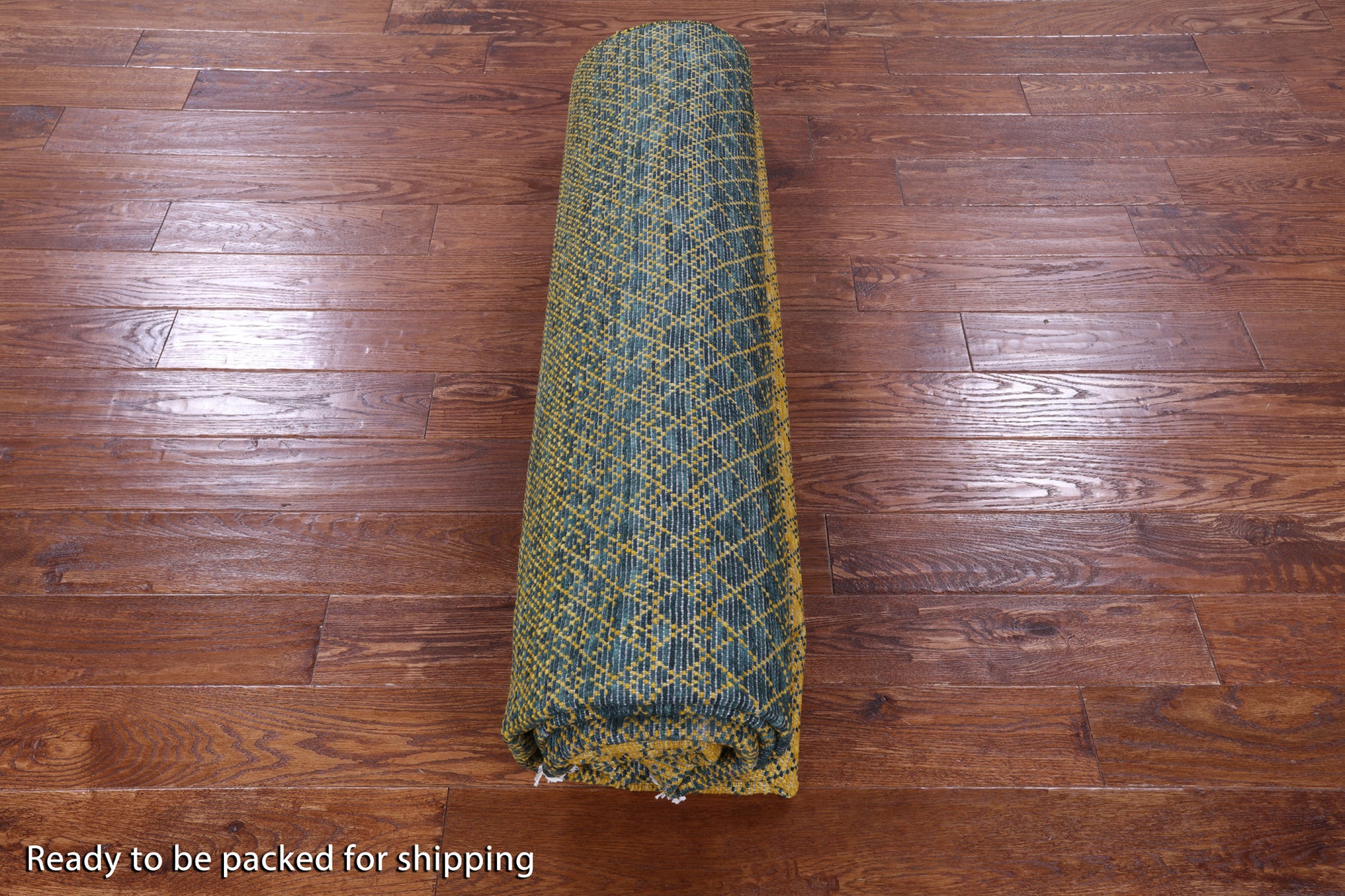 Savannah Grass Hand Knotted Wool Rug - 8' 2" X 10' 0" - Golden Nile