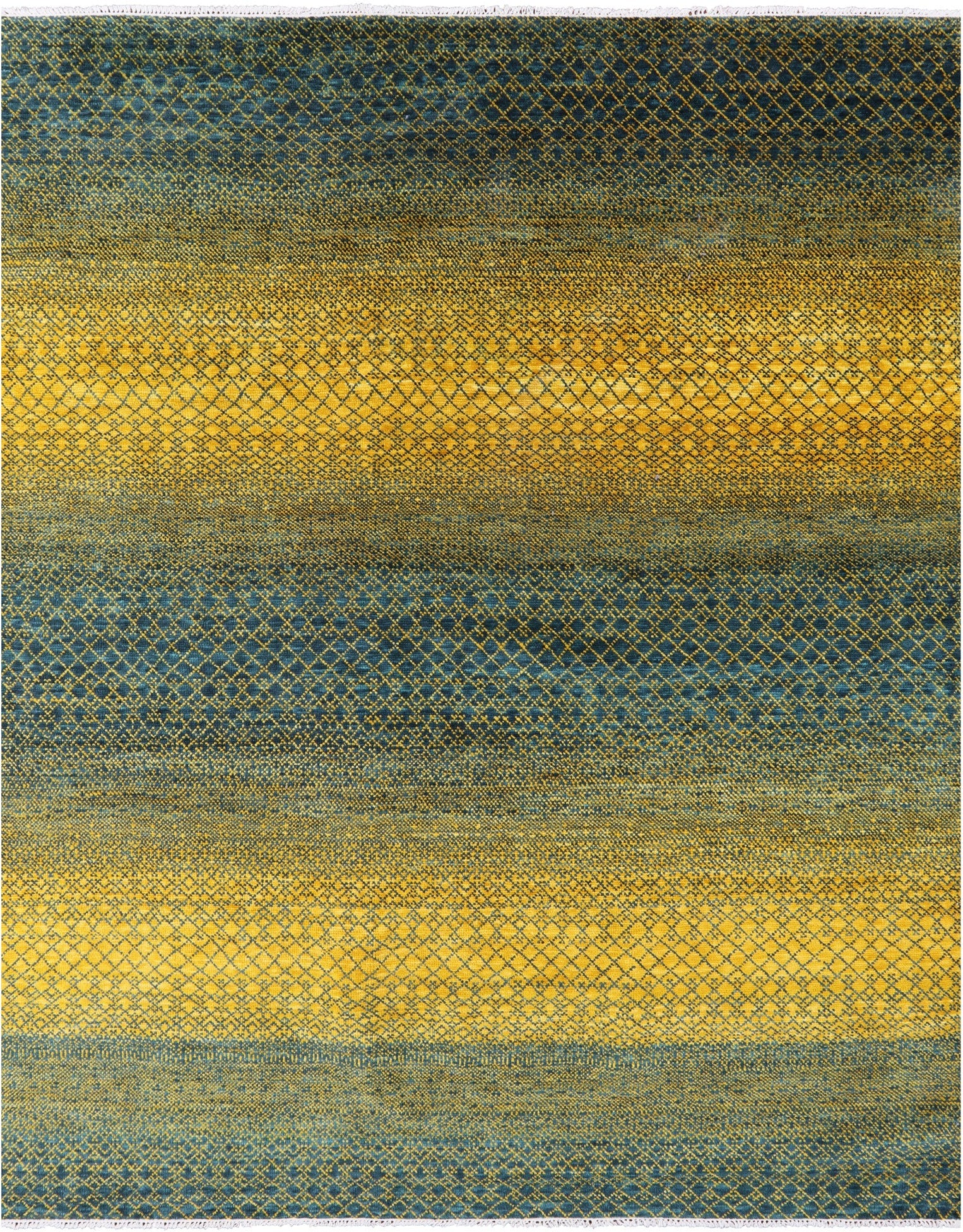 Savannah Grass Hand Knotted Wool Rug - 8' 2" X 10' 0" - Golden Nile