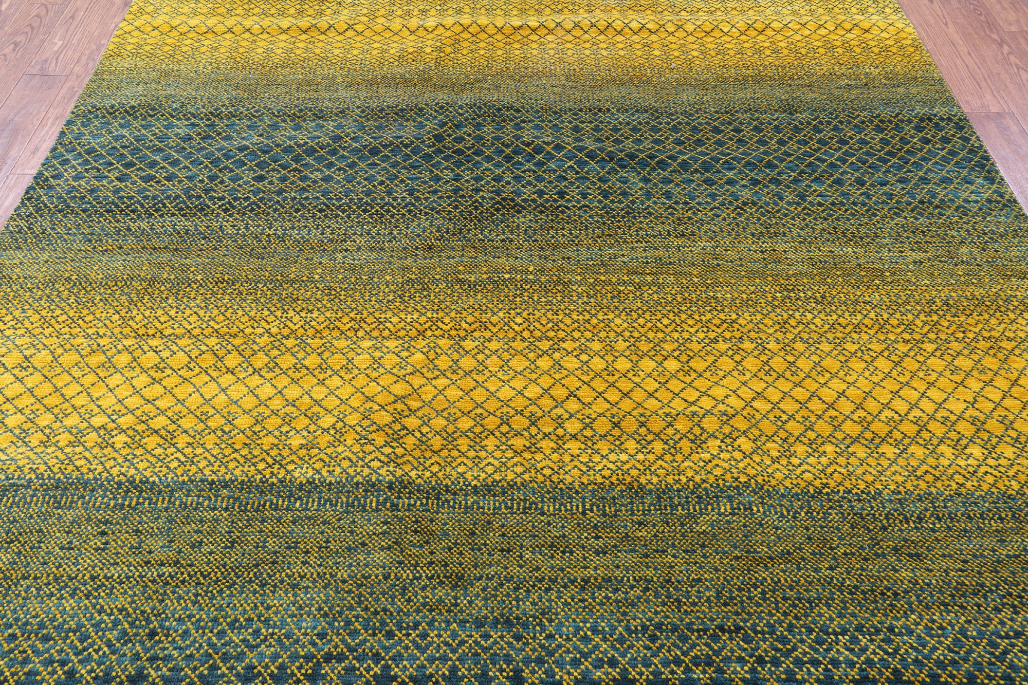 Savannah Grass Hand Knotted Wool Rug - 8' 2" X 10' 0" - Golden Nile