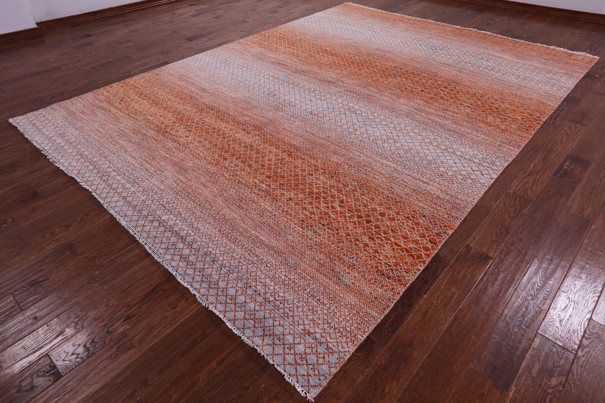 Savannah Grass Hand Knotted Wool Rug - 9' 0" X 12' 6" - Golden Nile
