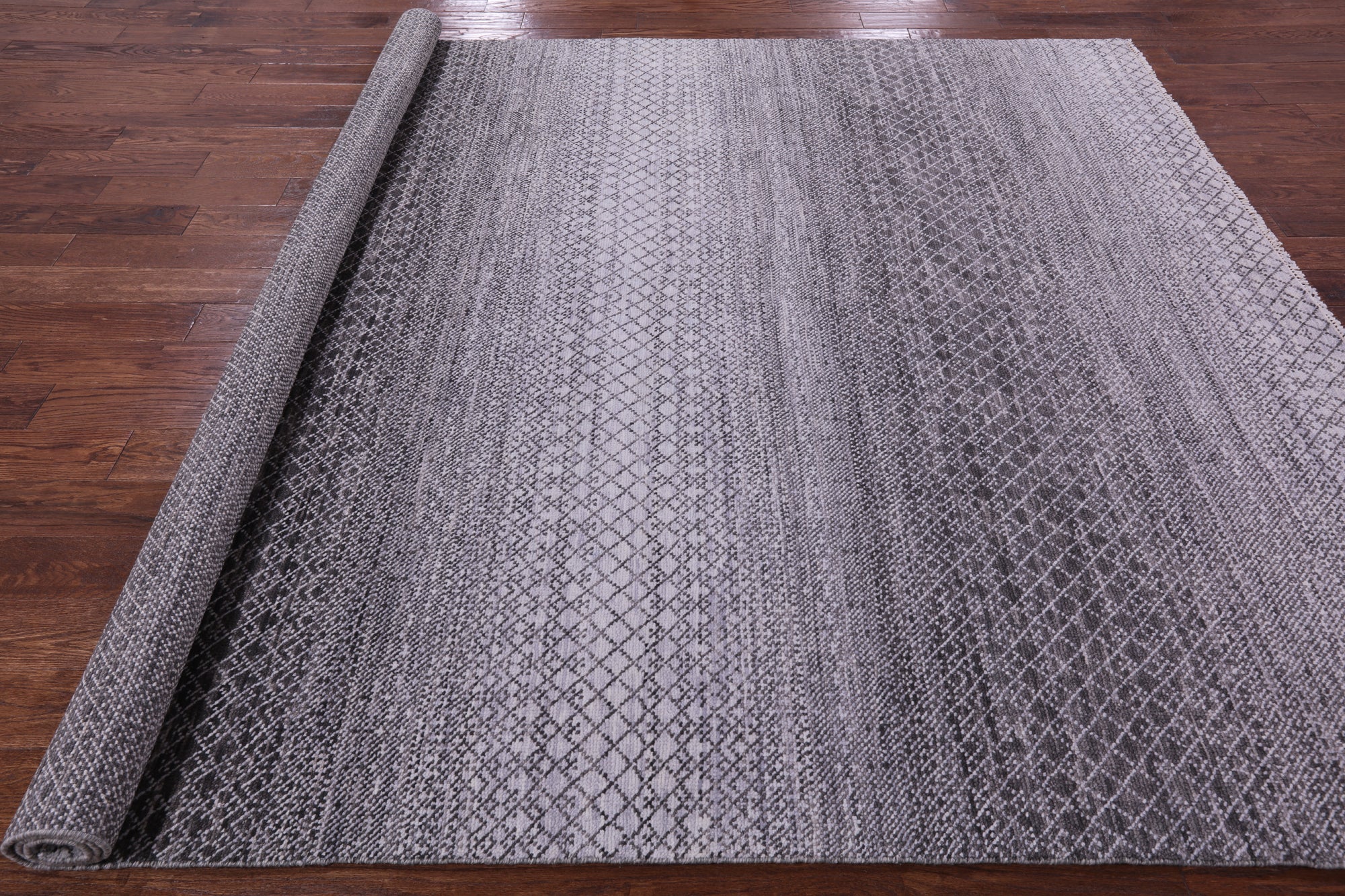 Savannah Grass Hand Knotted Wool Rug - 8' 2" X 9' 9" - Golden Nile