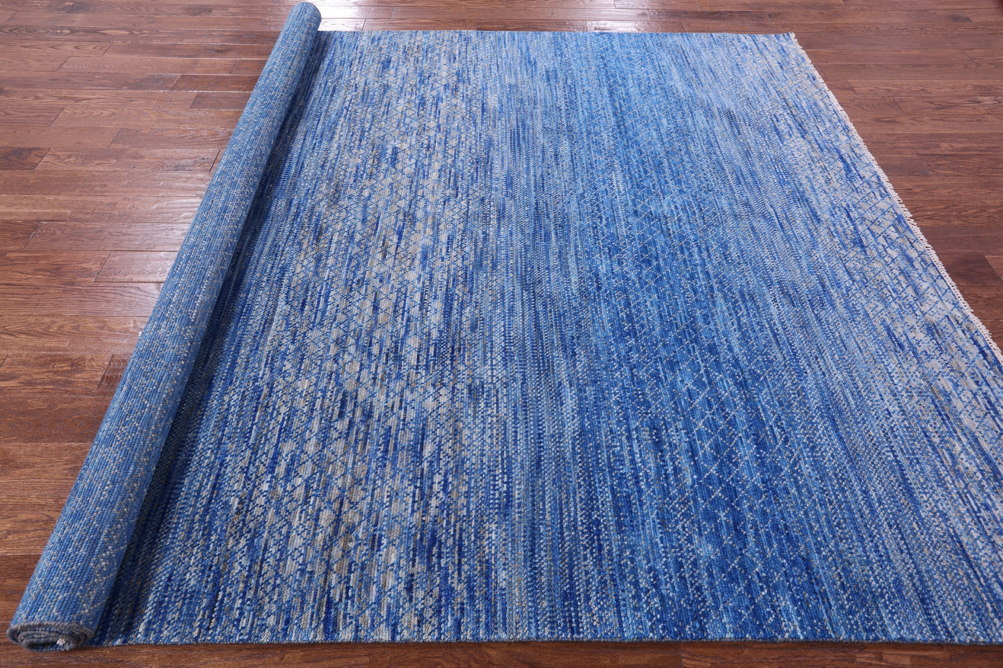 Savannah Grass Handmade Wool Rug - 8' 1" X 10' 2" - Golden Nile