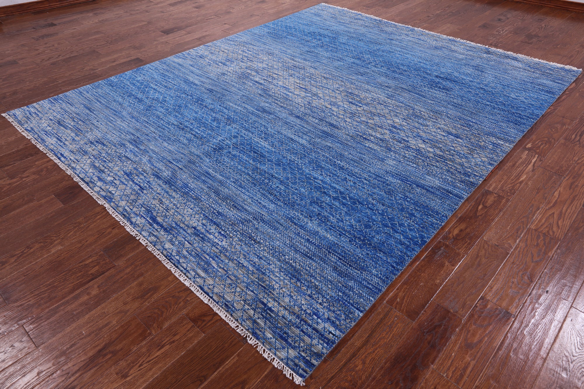 Savannah Grass Handmade Wool Rug - 8' 1" X 10' 2" - Golden Nile