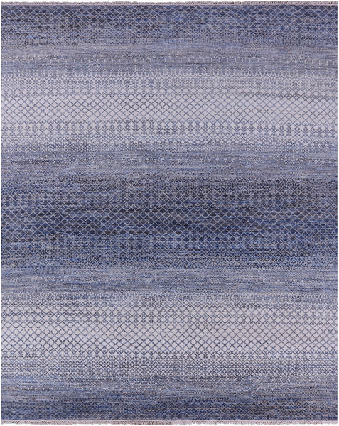 Savannah Grass Hand Knotted Wool Rug - 8' 0" X 10' 3" - Golden Nile