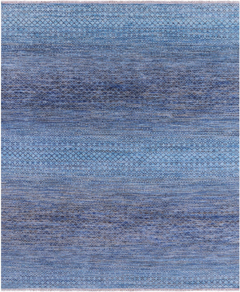 Savannah Grass Hand Knotted Wool Rug - 8' 0" X 9' 11" - Golden Nile