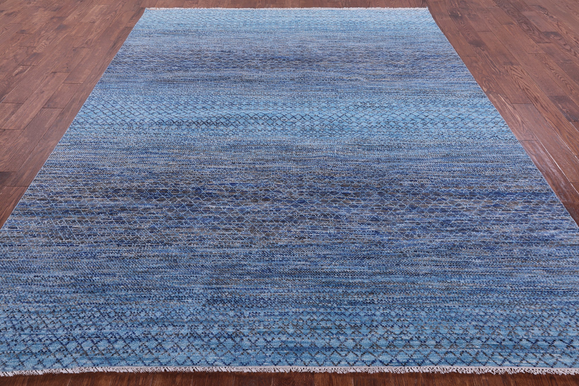 Savannah Grass Hand Knotted Wool Rug - 8' 0" X 9' 11" - Golden Nile