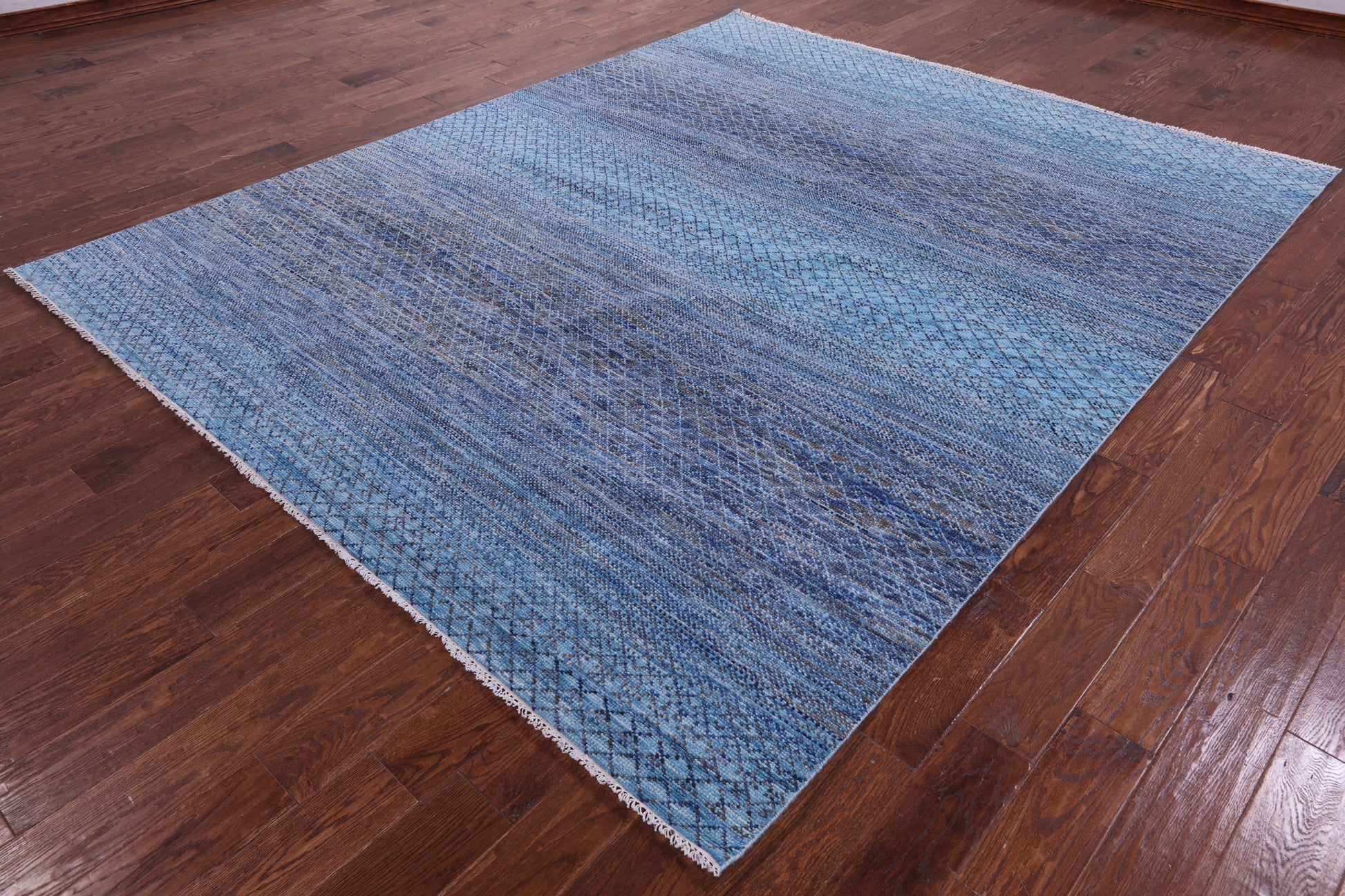 Savannah Grass Hand Knotted Wool Rug - 8' 0" X 9' 11" - Golden Nile