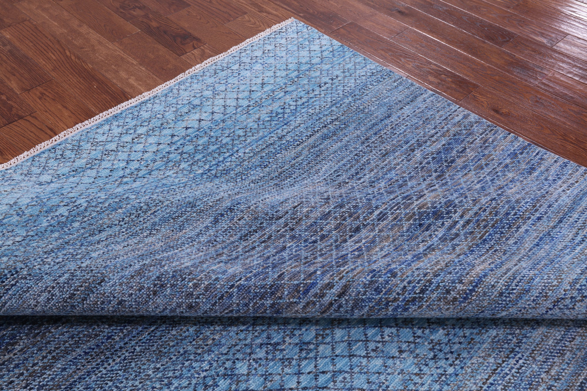 Savannah Grass Hand Knotted Wool Rug - 8' 0" X 9' 11" - Golden Nile