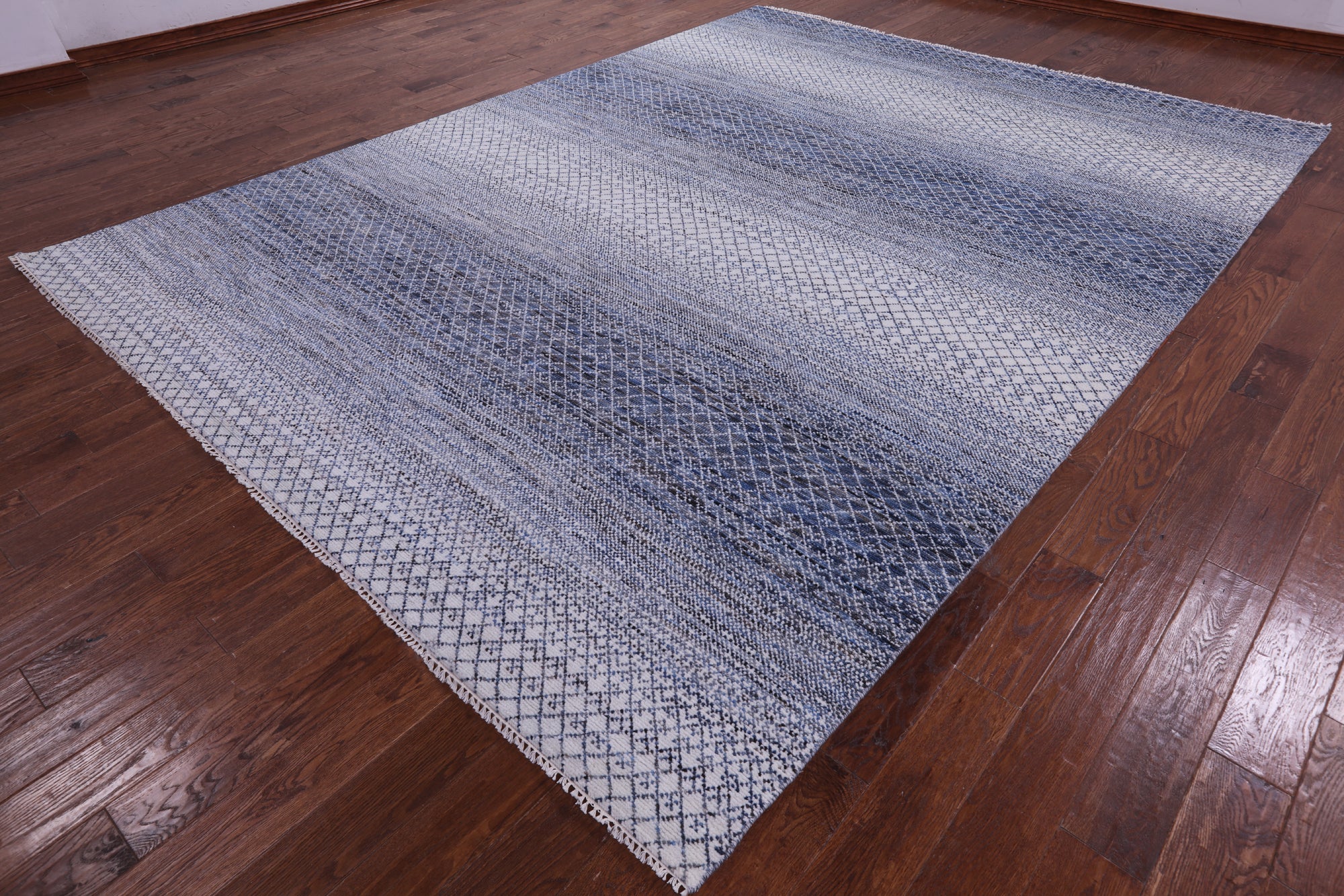 Savannah Grass Hand Knotted Wool Rug - 9' 2" X 12' 4" - Golden Nile