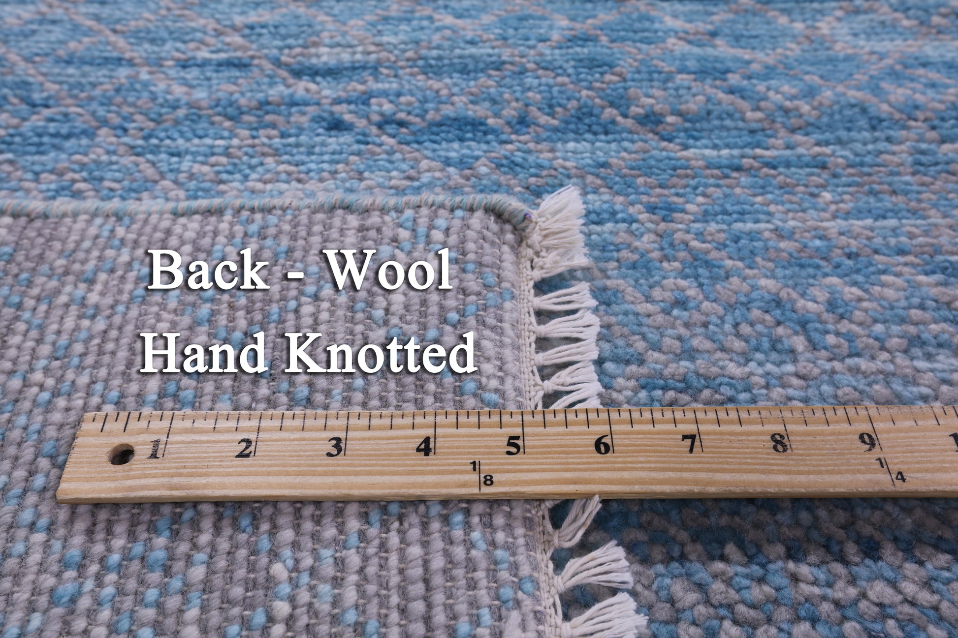 Savannah Grass Hand Knotted Wool Rug - 9' 1" X 12' 0" - Golden Nile