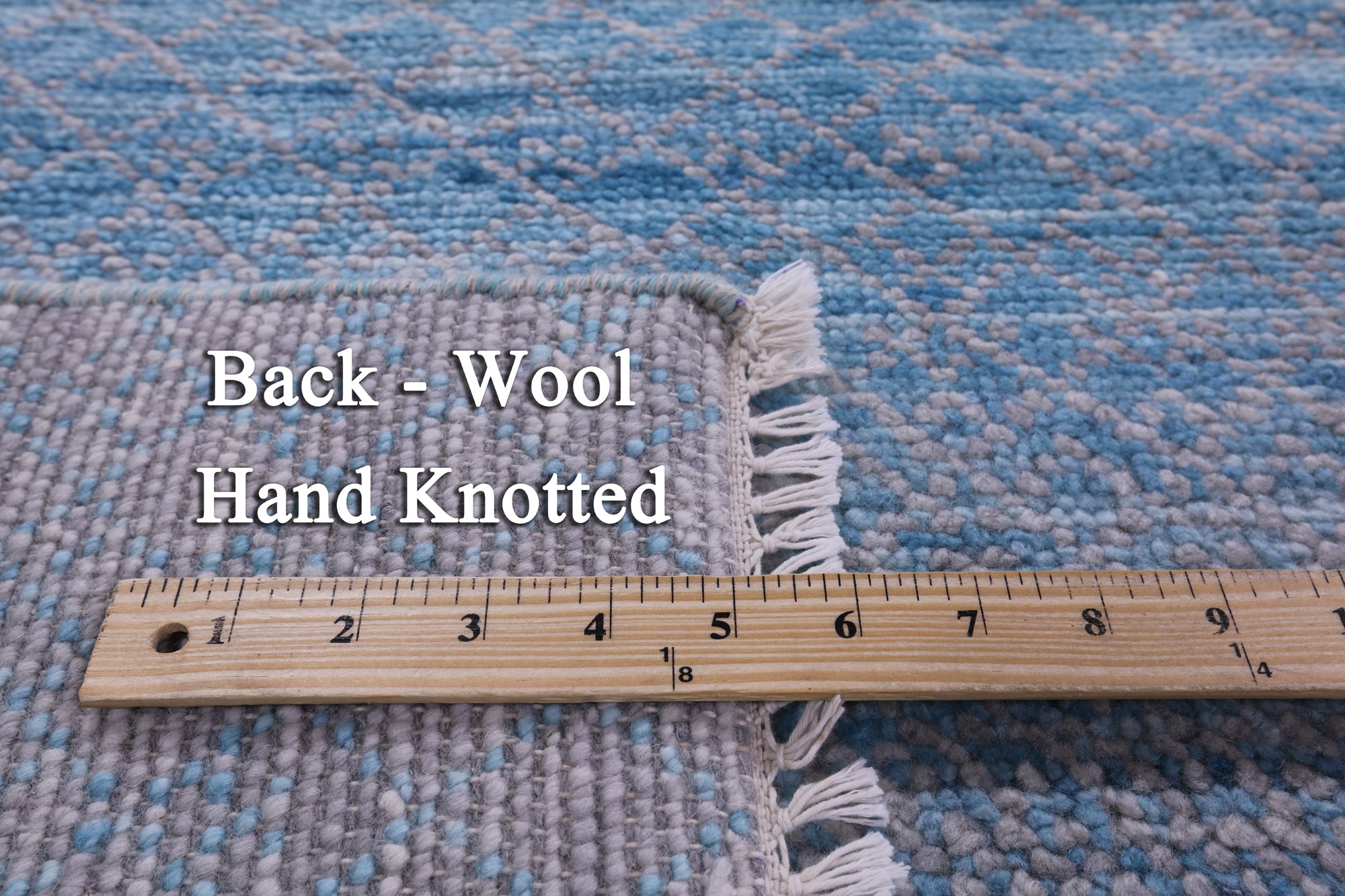 Savannah Grass Hand Knotted Wool Rug - 9' 1" X 12' 0" - Golden Nile