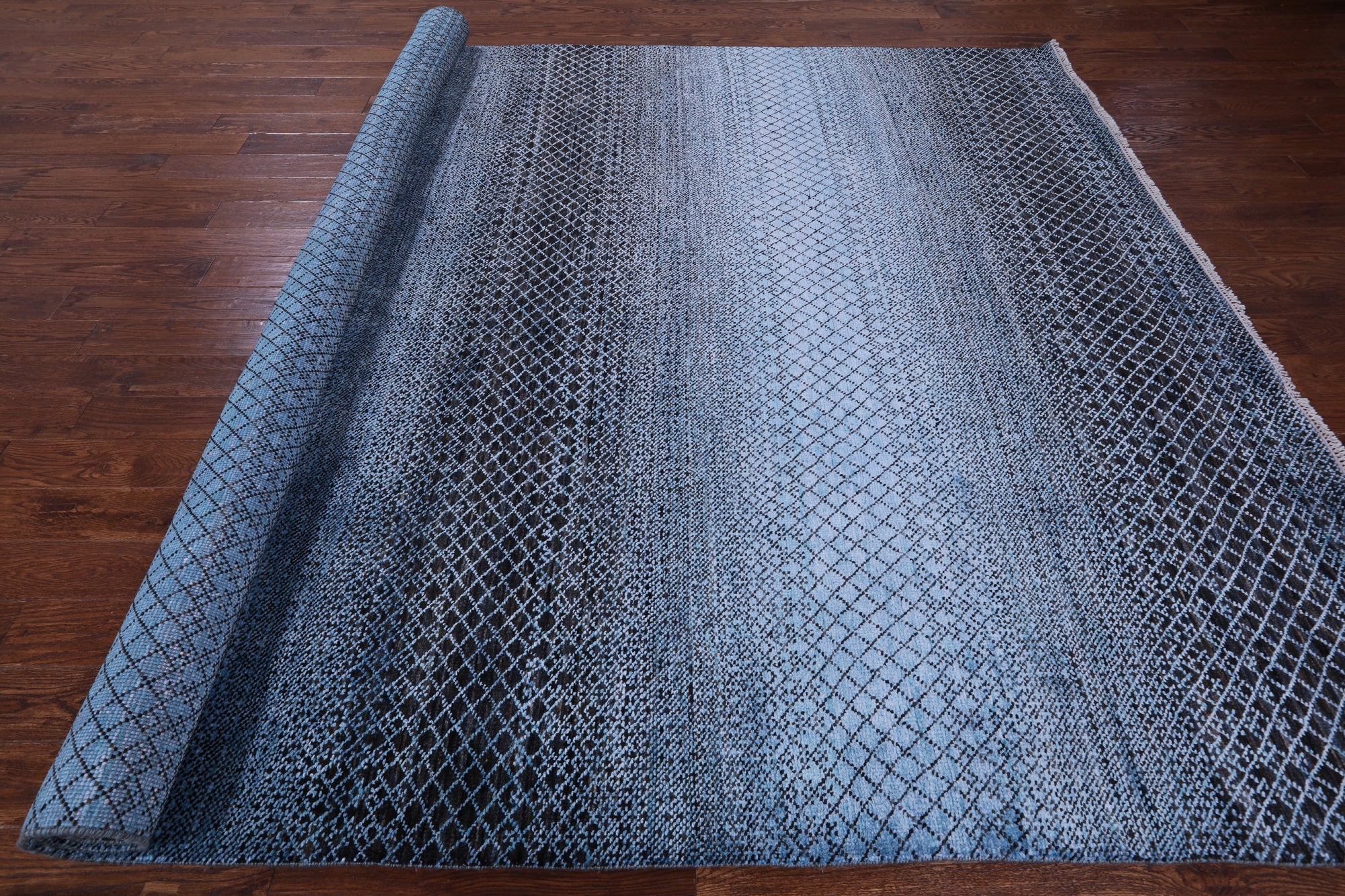 Savannah Grass Hand Knotted Wool Rug - 8' 11" X 12' 0" - Golden Nile