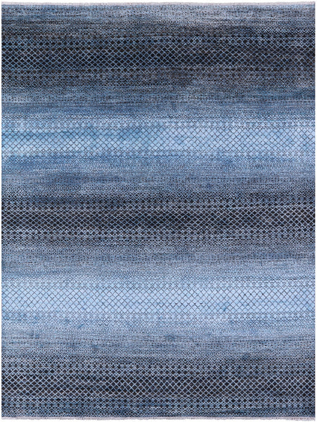 Savannah Grass Hand Knotted Wool Rug - 8' 11" X 12' 0" - Golden Nile